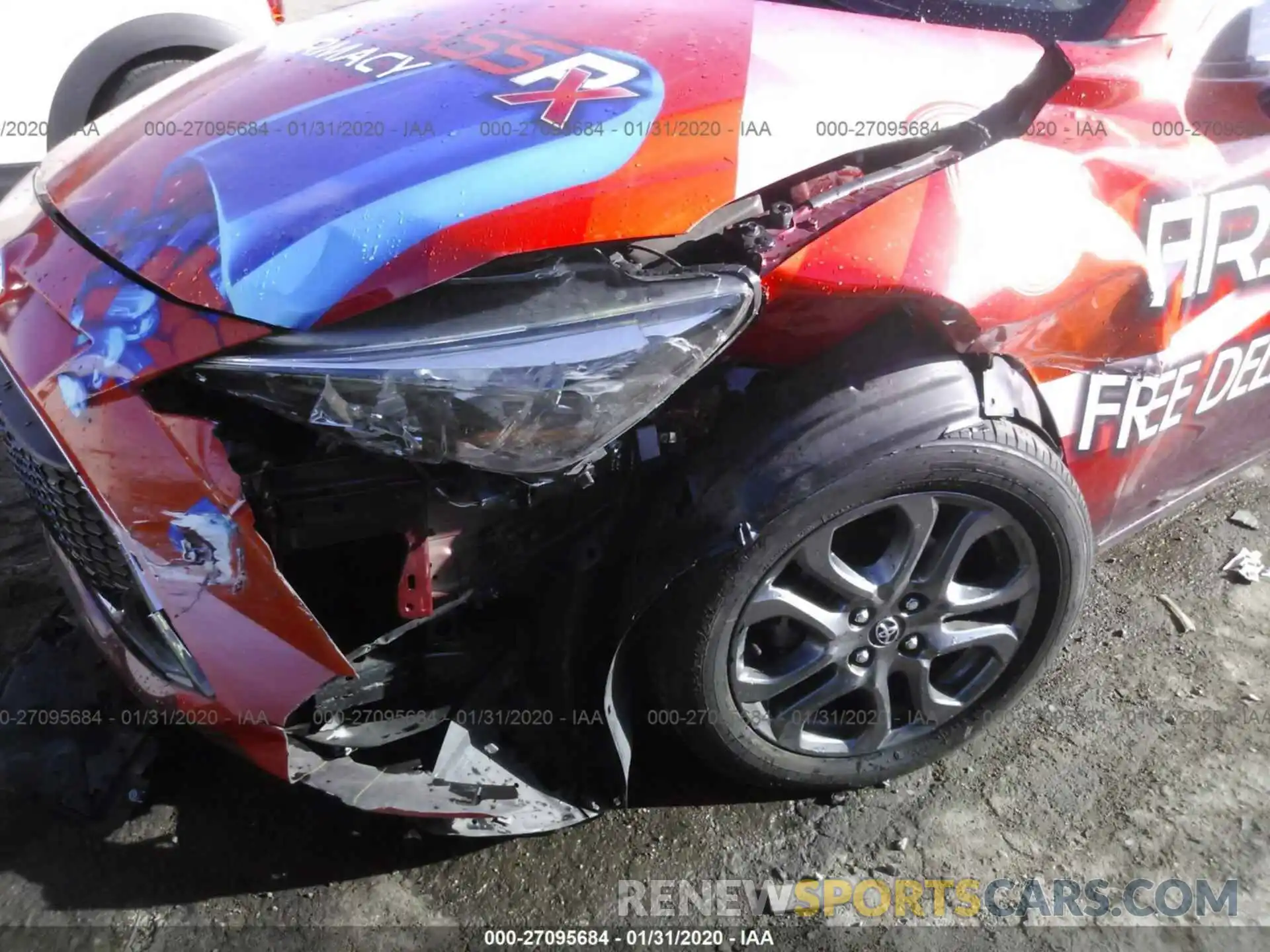 6 Photograph of a damaged car 3MYDLBYV9KY515545 TOYOTA YARIS SEDAN 2019