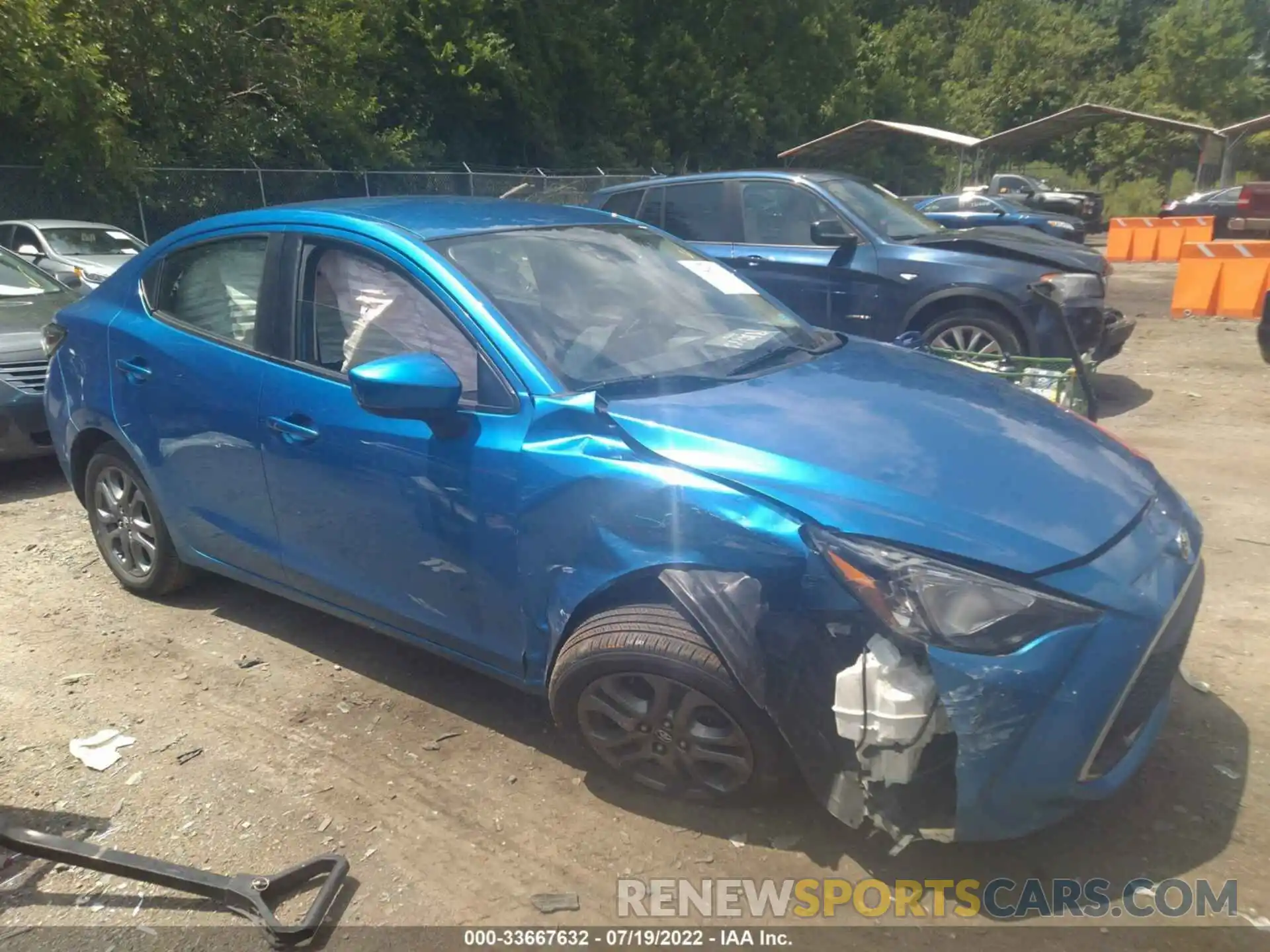 1 Photograph of a damaged car 3MYDLBYV9KY516792 TOYOTA YARIS SEDAN 2019