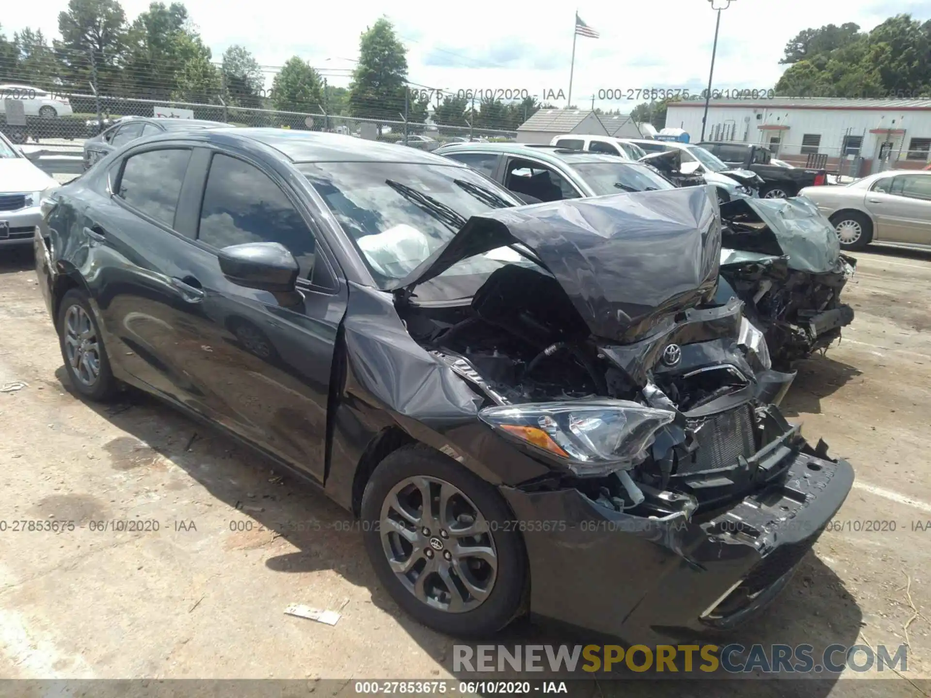 1 Photograph of a damaged car 3MYDLBYV9KY517117 TOYOTA YARIS SEDAN 2019