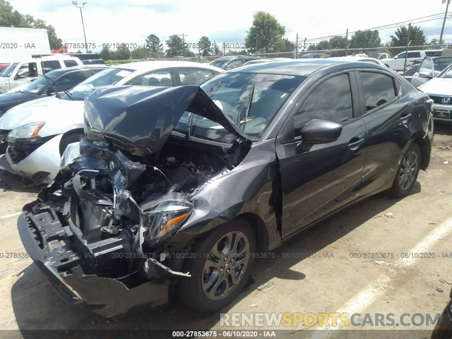 2 Photograph of a damaged car 3MYDLBYV9KY517117 TOYOTA YARIS SEDAN 2019