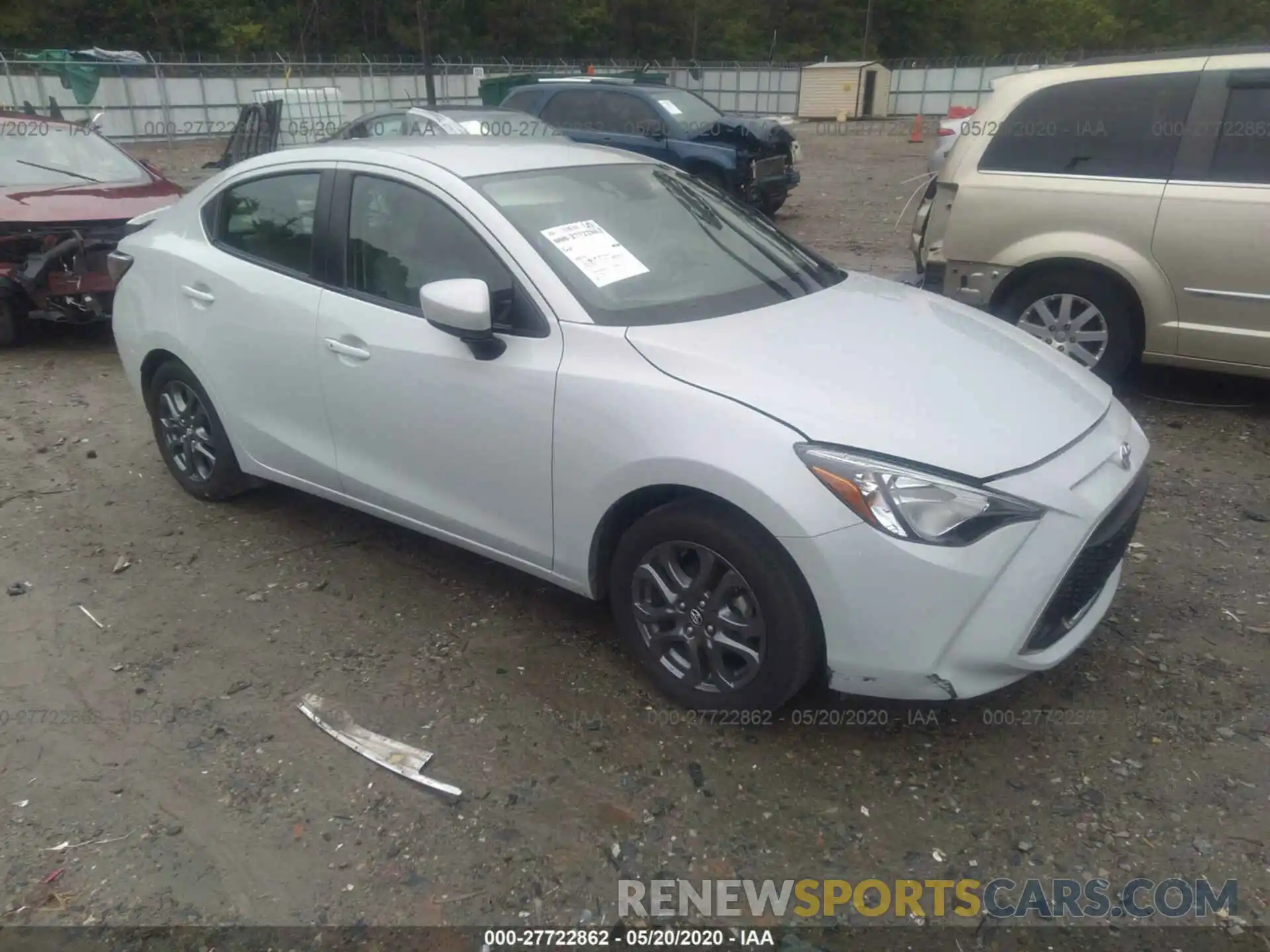 1 Photograph of a damaged car 3MYDLBYV9KY518414 TOYOTA YARIS SEDAN 2019