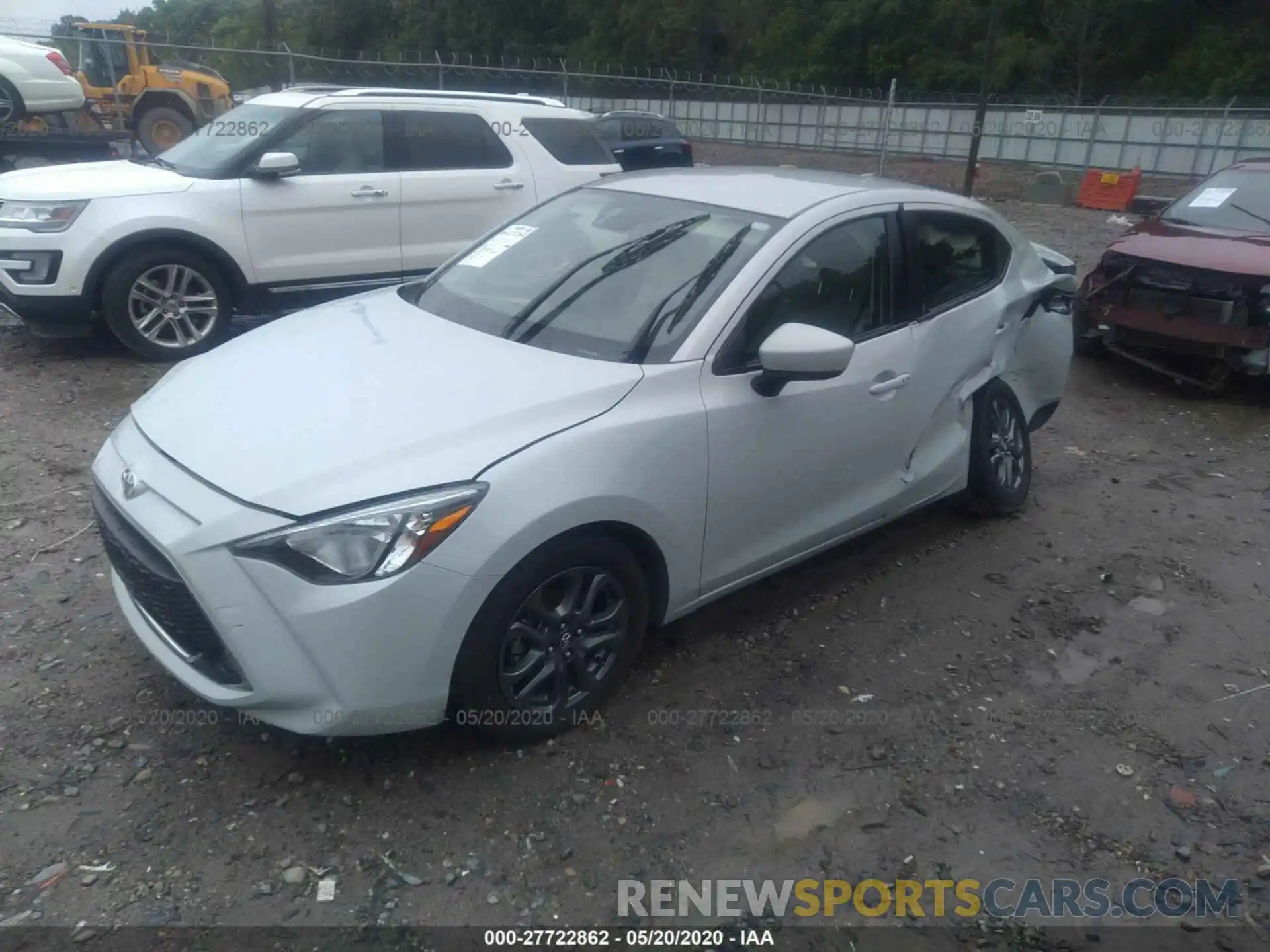 2 Photograph of a damaged car 3MYDLBYV9KY518414 TOYOTA YARIS SEDAN 2019