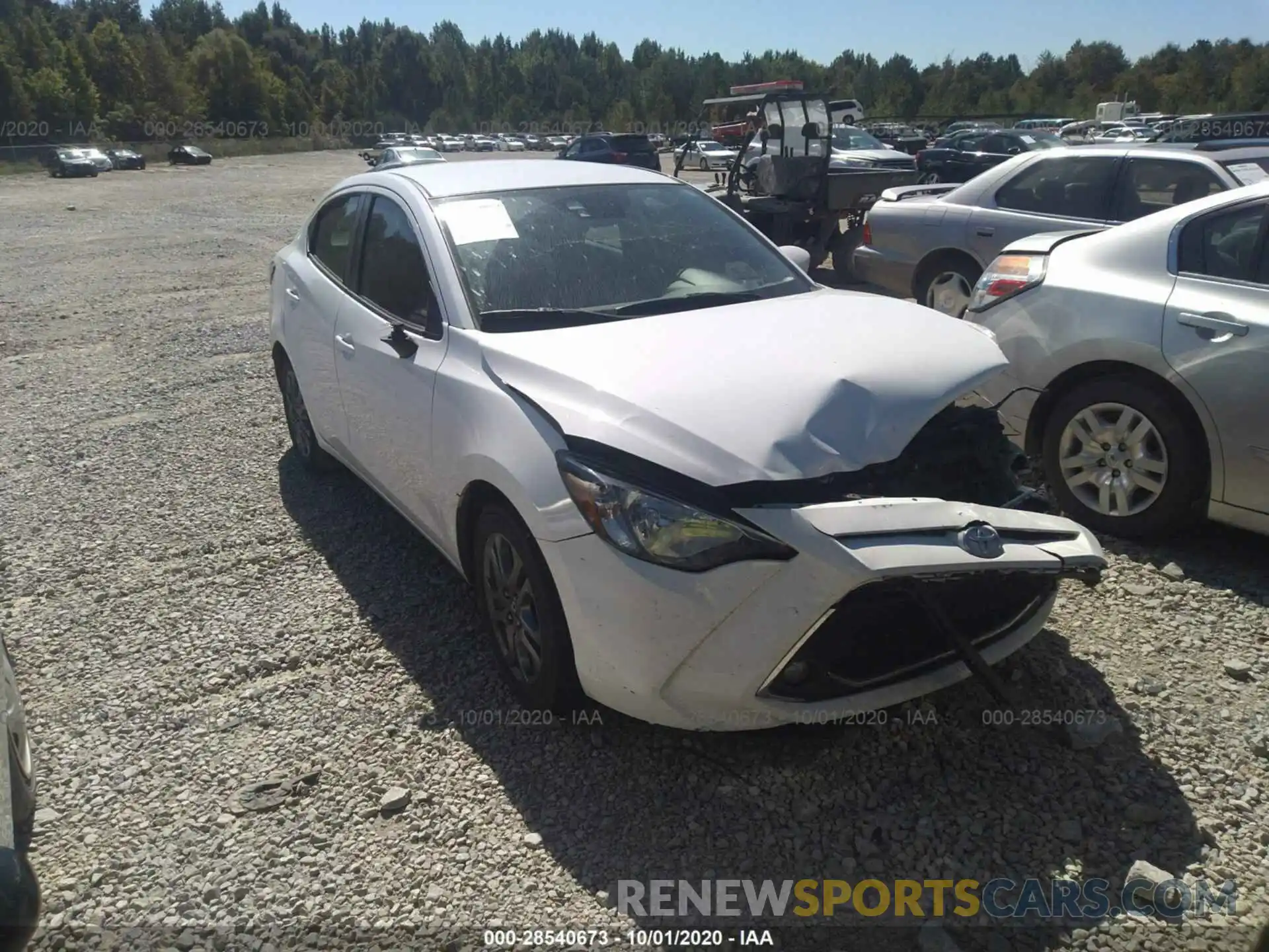 1 Photograph of a damaged car 3MYDLBYV9KY519479 TOYOTA YARIS SEDAN 2019