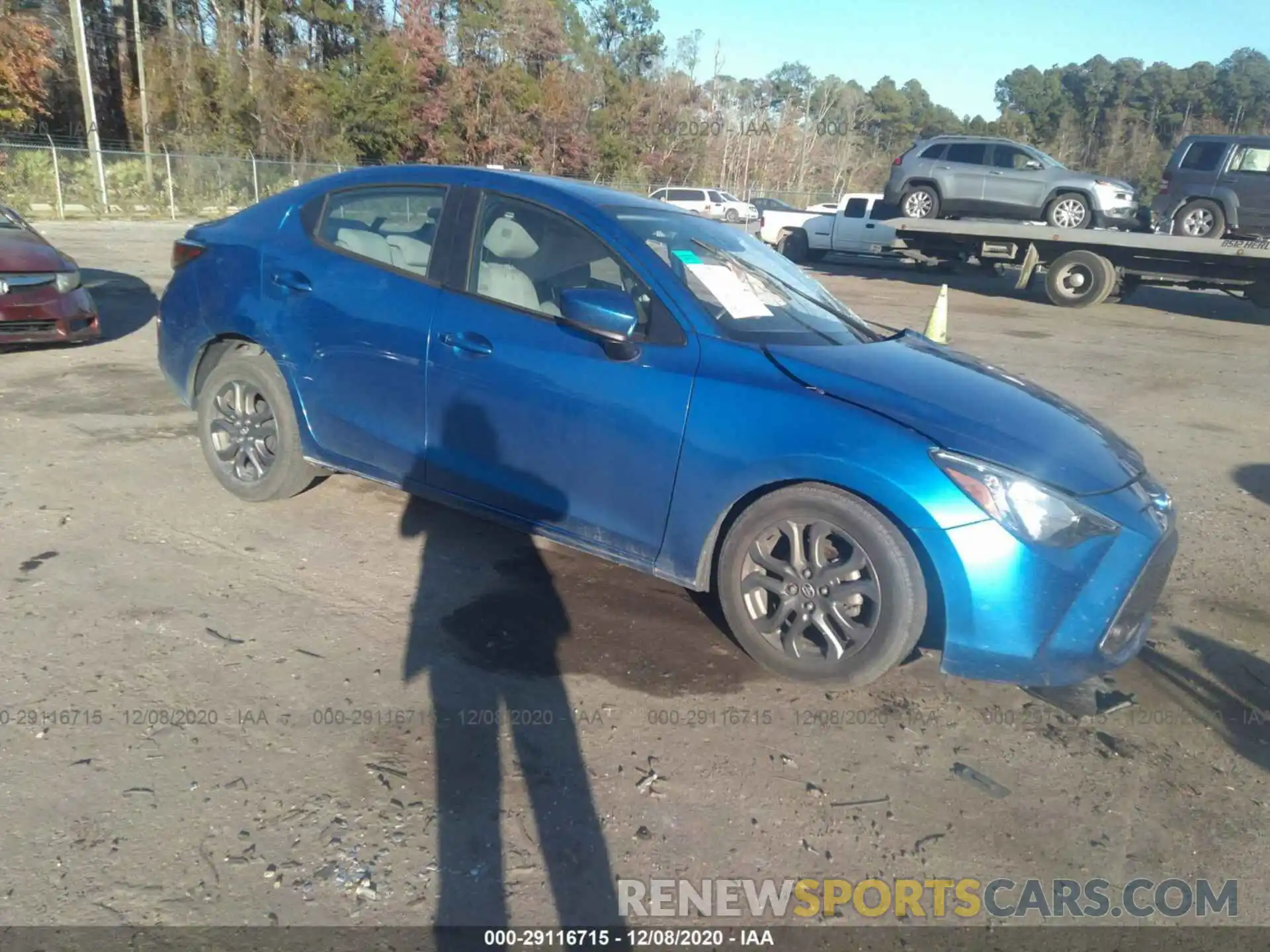 1 Photograph of a damaged car 3MYDLBYV9KY520504 TOYOTA YARIS SEDAN 2019