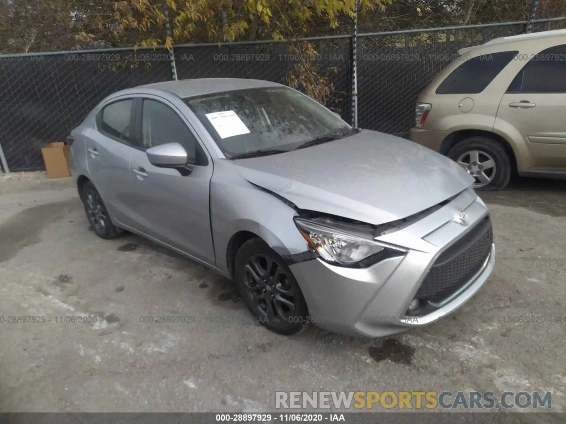 1 Photograph of a damaged car 3MYDLBYV9KY523466 TOYOTA YARIS SEDAN 2019