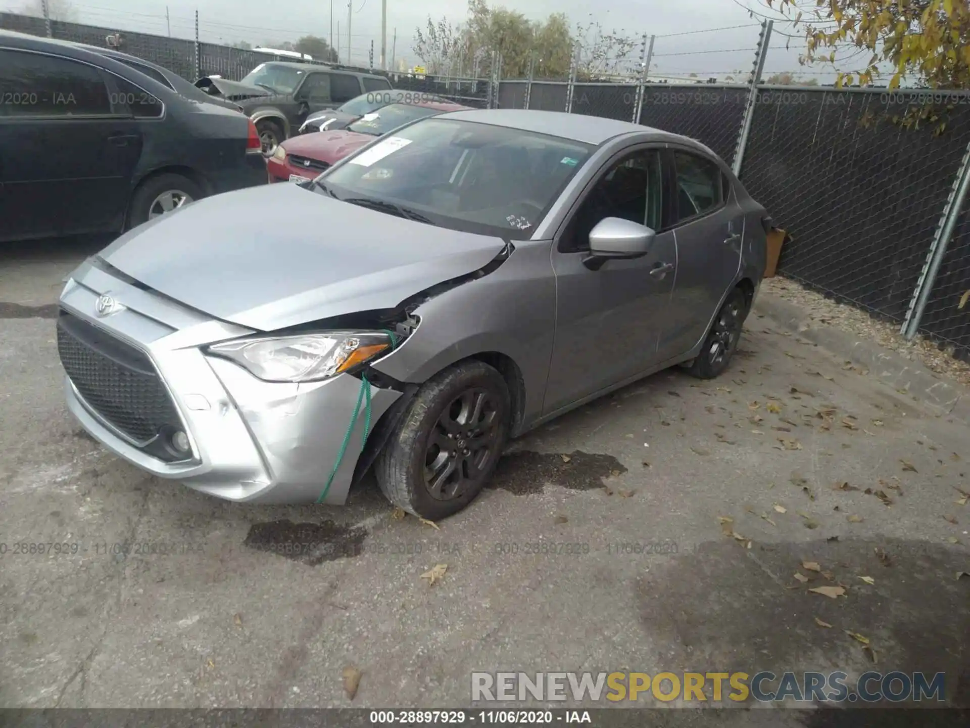 2 Photograph of a damaged car 3MYDLBYV9KY523466 TOYOTA YARIS SEDAN 2019