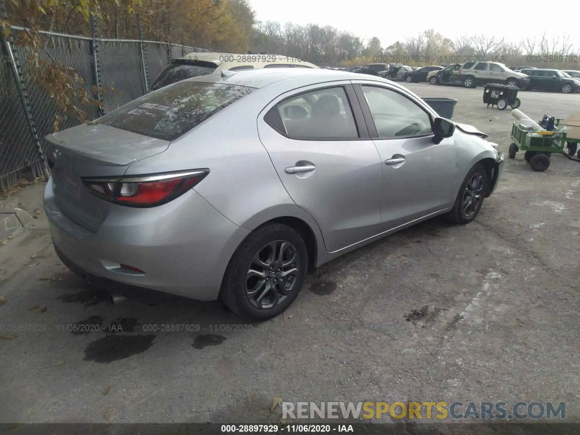 4 Photograph of a damaged car 3MYDLBYV9KY523466 TOYOTA YARIS SEDAN 2019