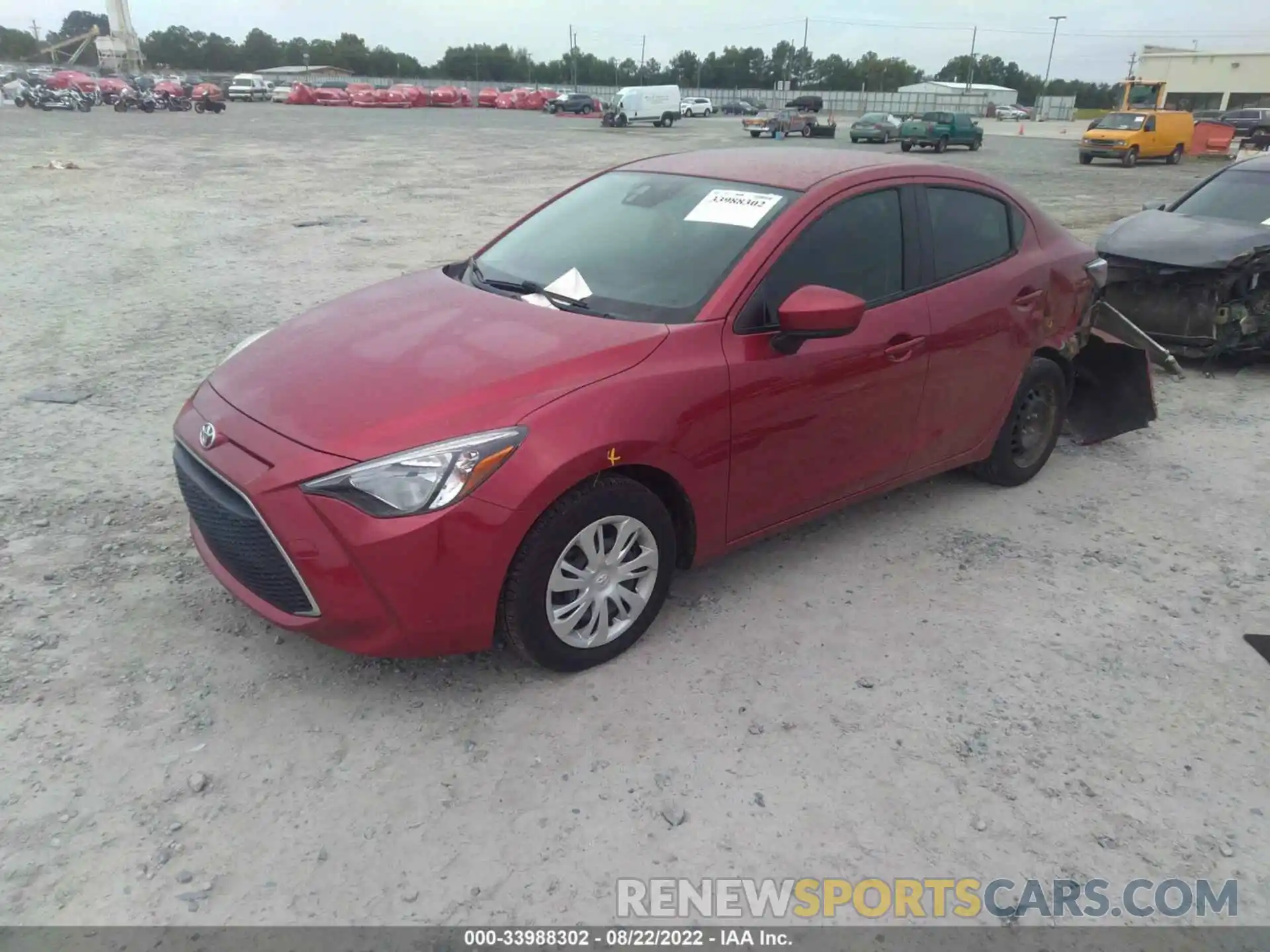 2 Photograph of a damaged car 3MYDLBYV9KY525301 TOYOTA YARIS SEDAN 2019