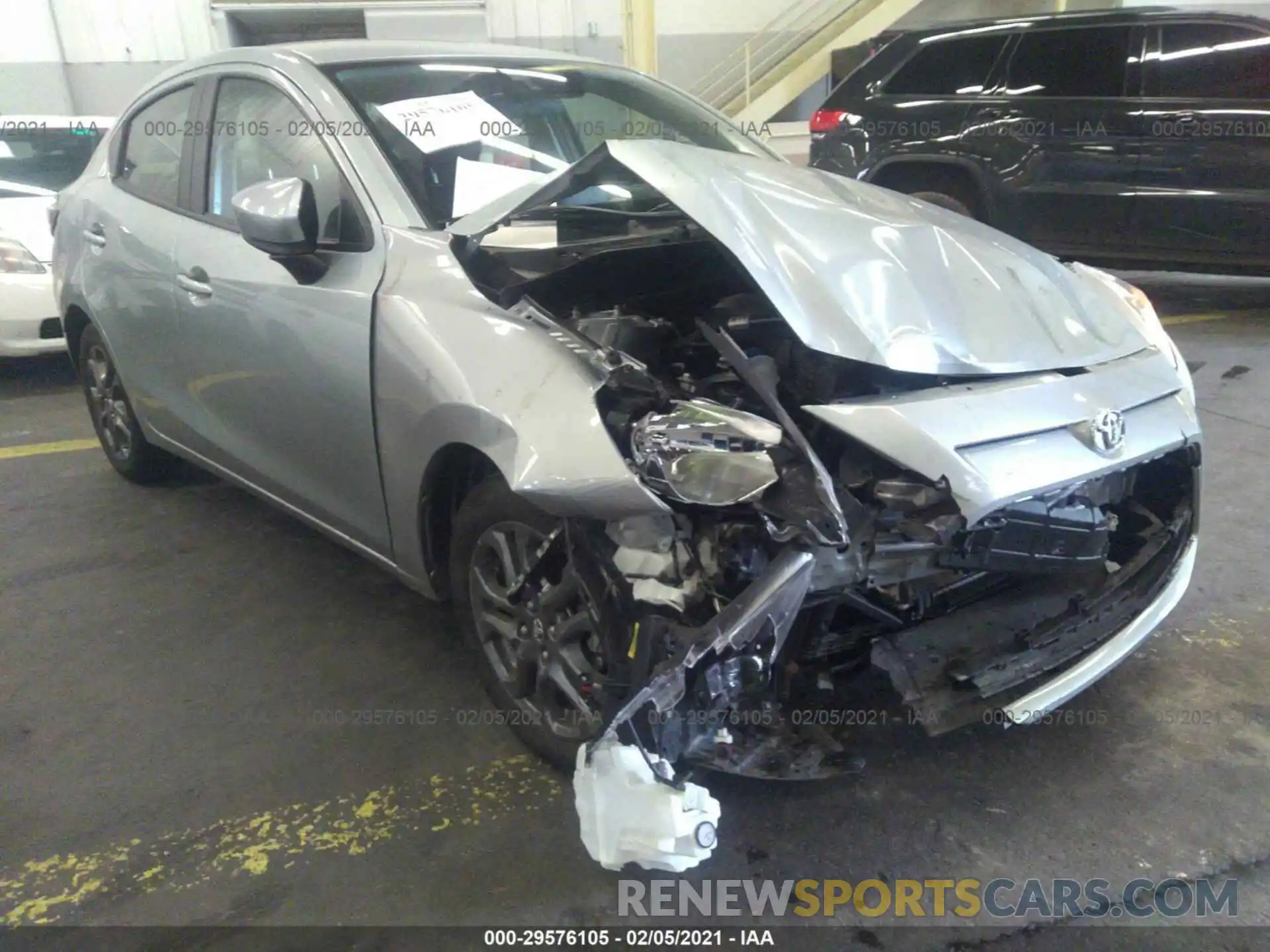 1 Photograph of a damaged car 3MYDLBYV9KY525685 TOYOTA YARIS SEDAN 2019