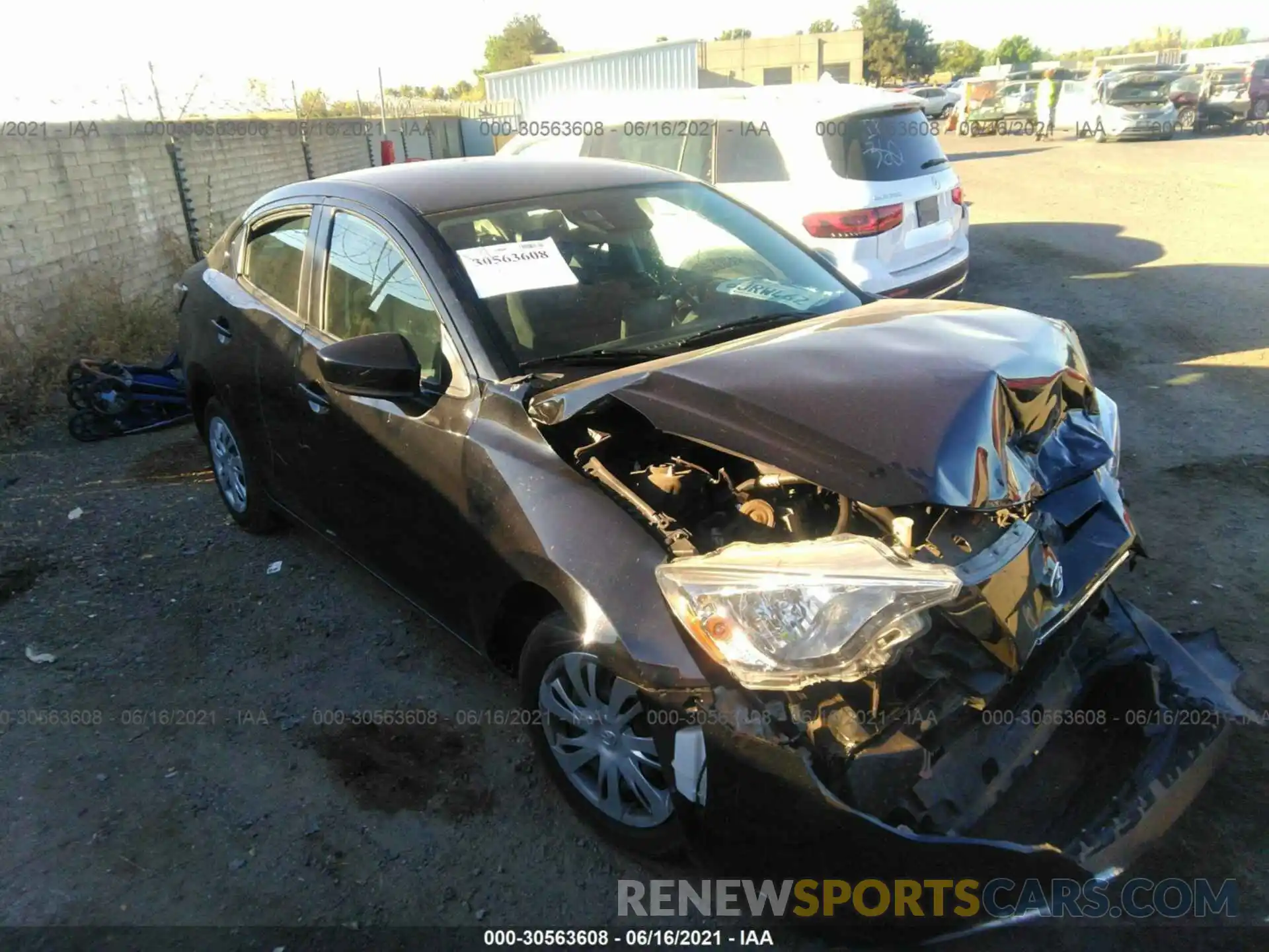 1 Photograph of a damaged car 3MYDLBYVXKY503825 TOYOTA YARIS SEDAN 2019