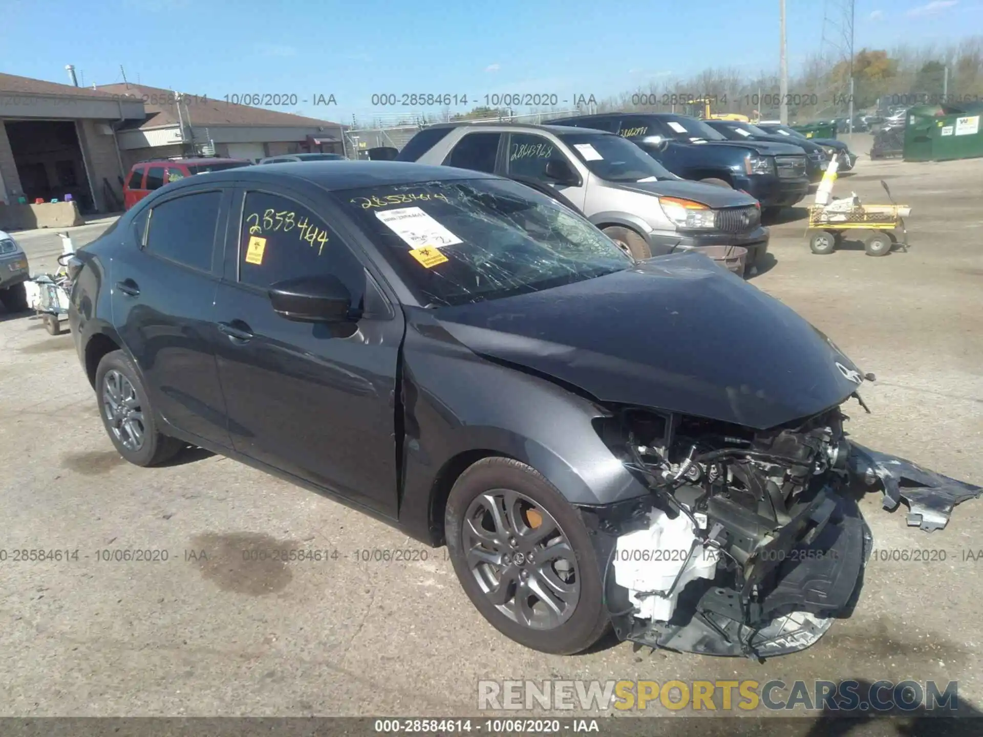 1 Photograph of a damaged car 3MYDLBYVXKY504439 TOYOTA YARIS SEDAN 2019