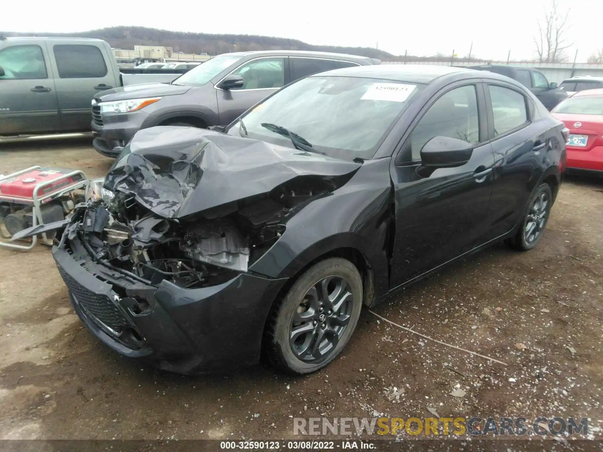 2 Photograph of a damaged car 3MYDLBYVXKY504926 TOYOTA YARIS SEDAN 2019