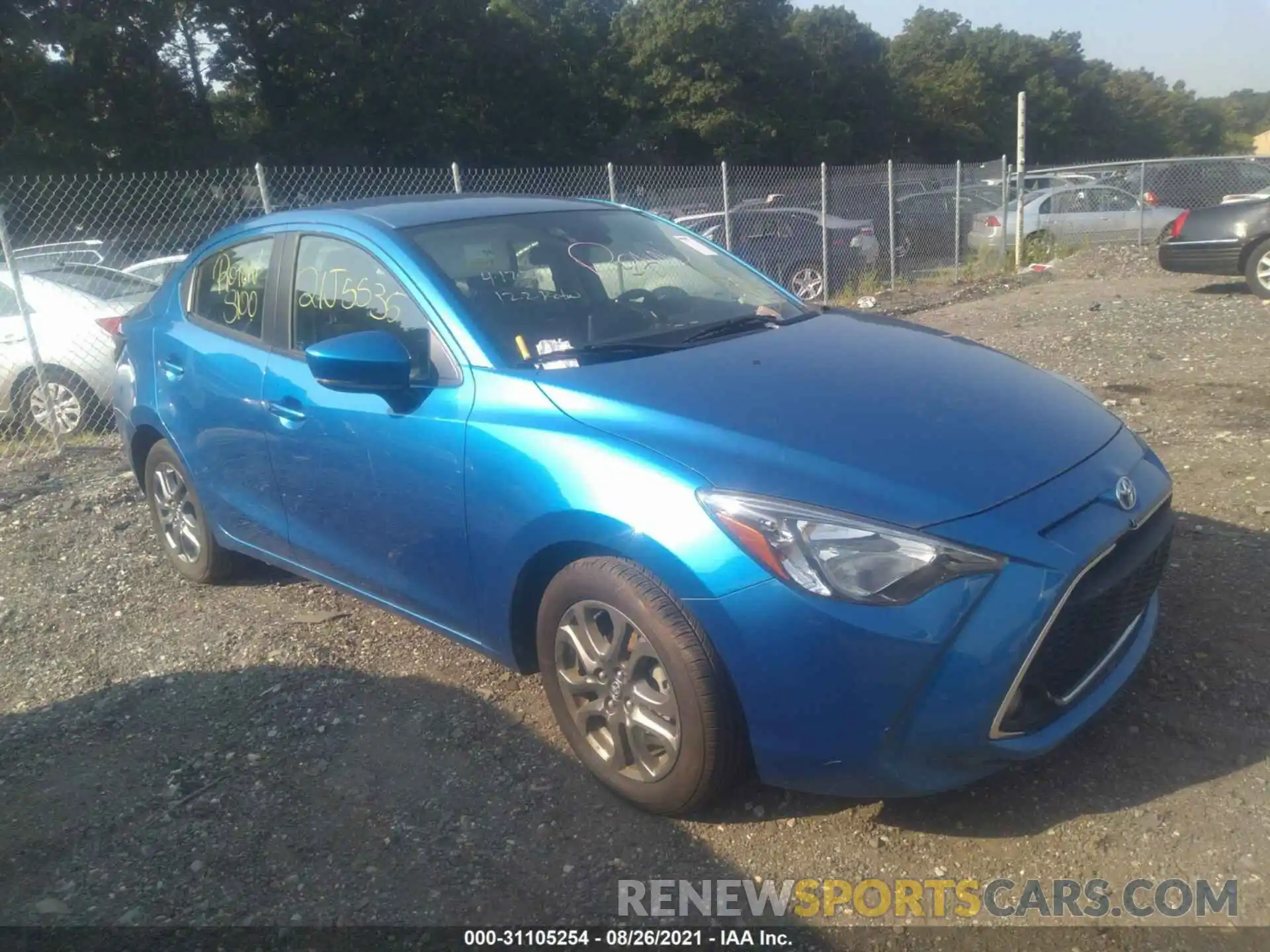 1 Photograph of a damaged car 3MYDLBYVXKY505431 TOYOTA YARIS SEDAN 2019