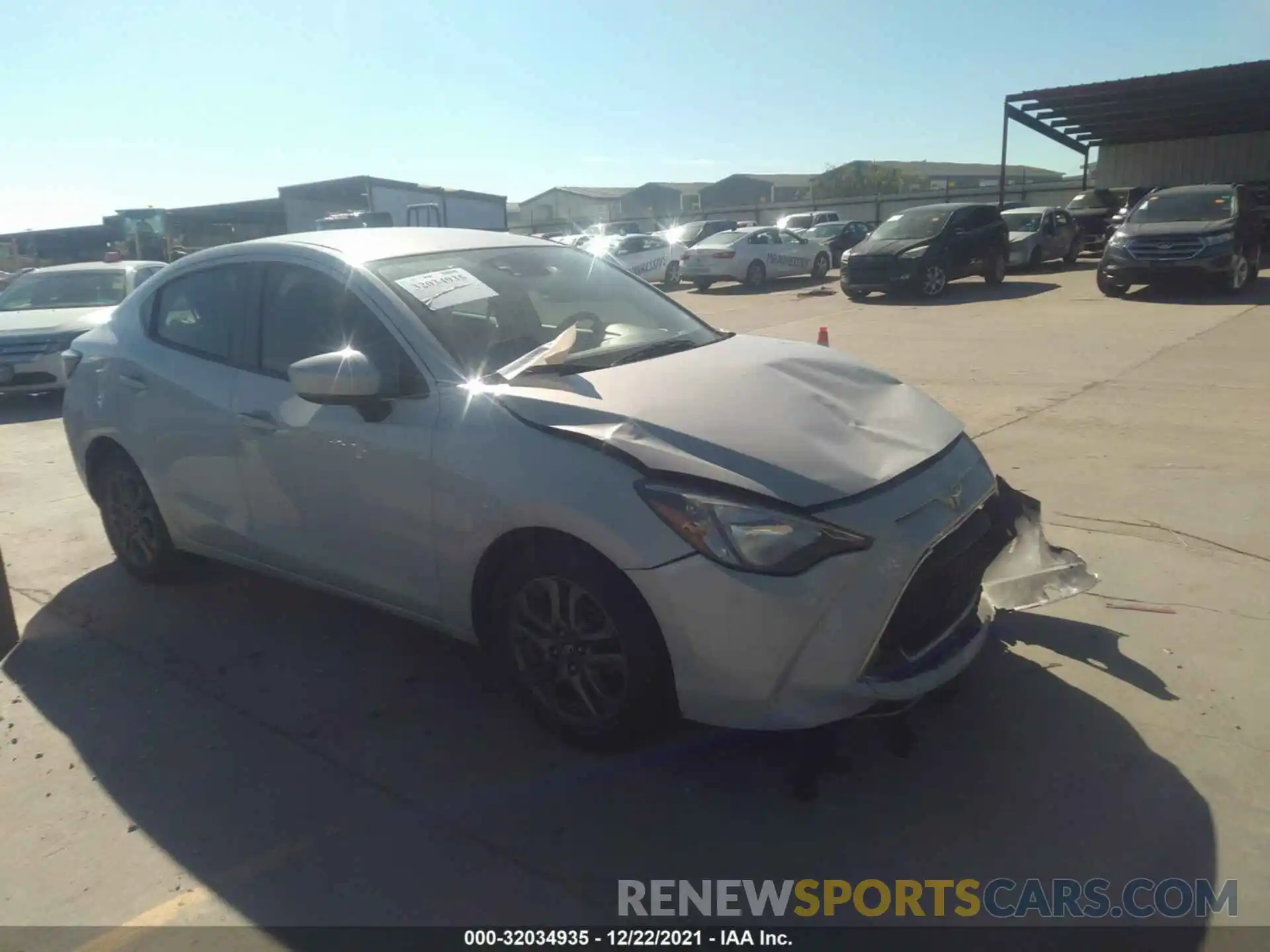 1 Photograph of a damaged car 3MYDLBYVXKY505445 TOYOTA YARIS SEDAN 2019