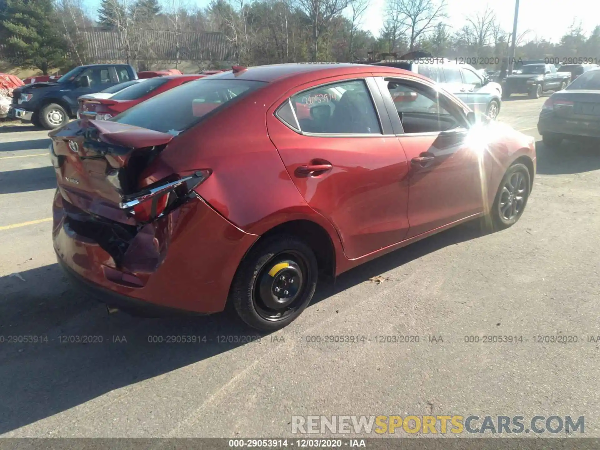 4 Photograph of a damaged car 3MYDLBYVXKY506191 TOYOTA YARIS SEDAN 2019