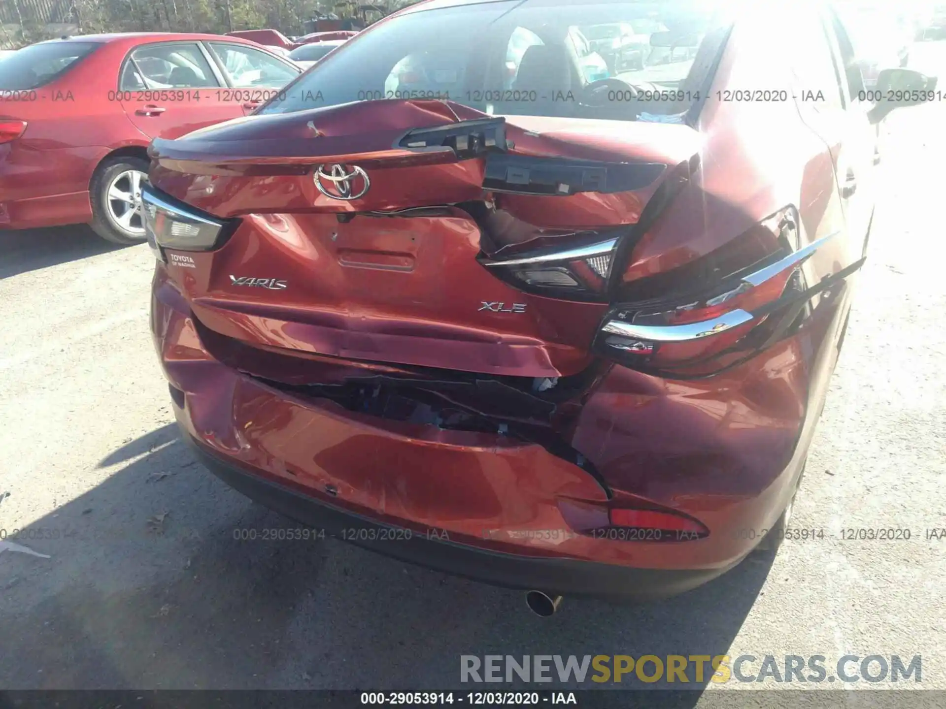 6 Photograph of a damaged car 3MYDLBYVXKY506191 TOYOTA YARIS SEDAN 2019