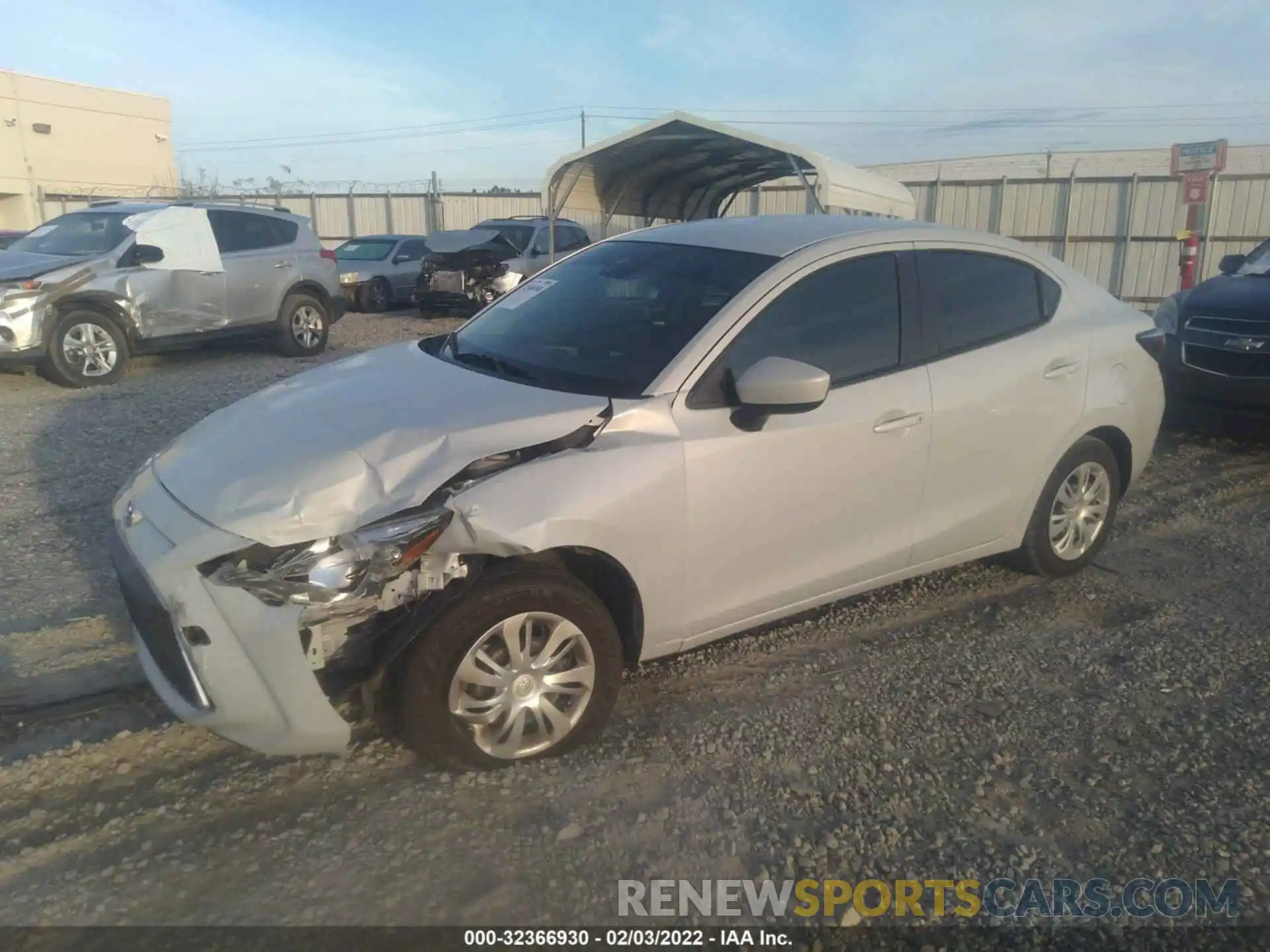 2 Photograph of a damaged car 3MYDLBYVXKY506420 TOYOTA YARIS SEDAN 2019