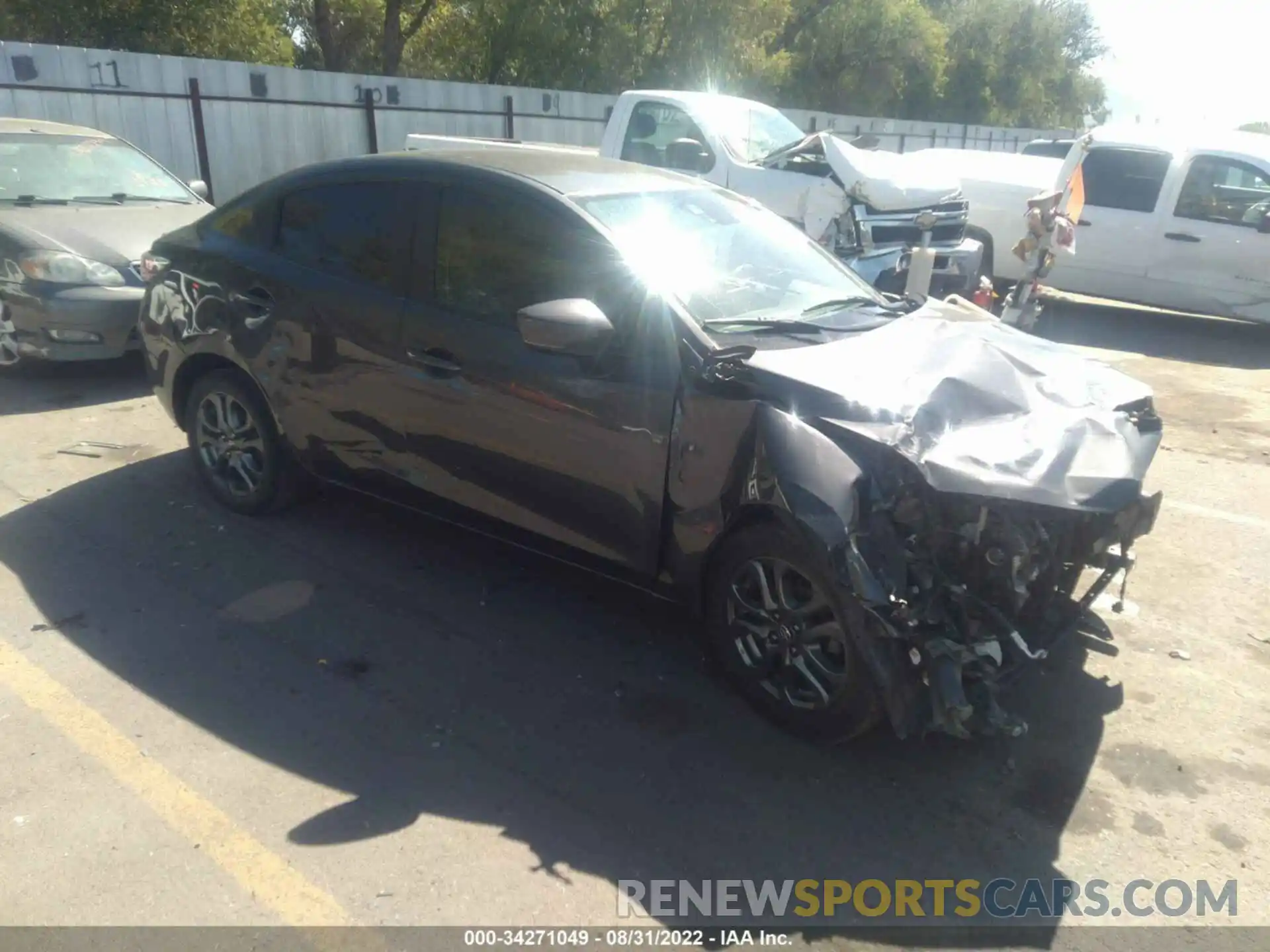 1 Photograph of a damaged car 3MYDLBYVXKY509737 TOYOTA YARIS SEDAN 2019