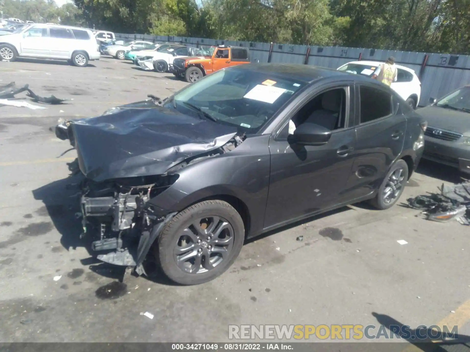 2 Photograph of a damaged car 3MYDLBYVXKY509737 TOYOTA YARIS SEDAN 2019