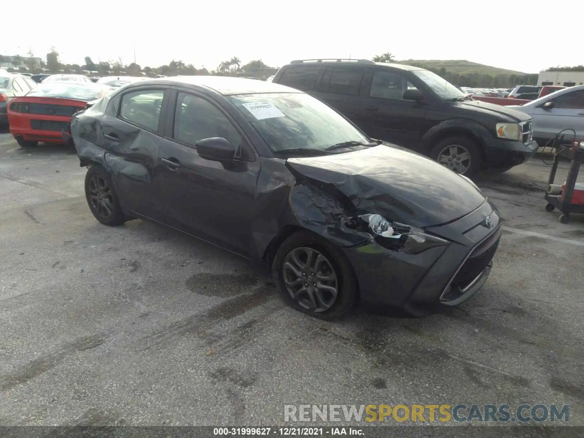 1 Photograph of a damaged car 3MYDLBYVXKY510015 TOYOTA YARIS SEDAN 2019