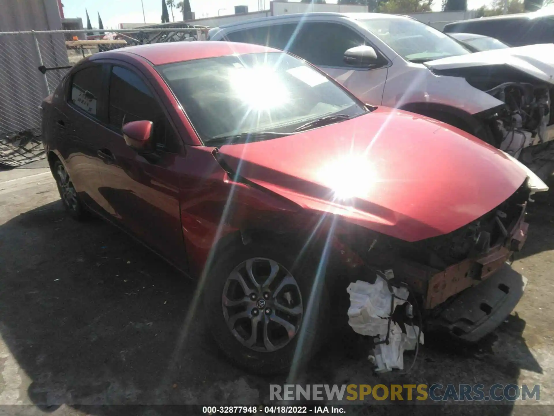 1 Photograph of a damaged car 3MYDLBYVXKY510497 TOYOTA YARIS SEDAN 2019