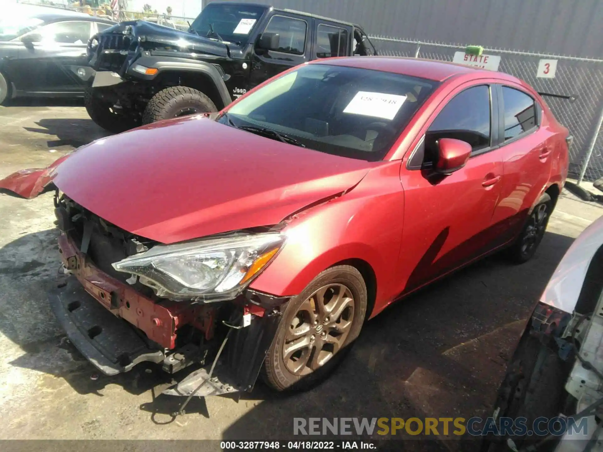 2 Photograph of a damaged car 3MYDLBYVXKY510497 TOYOTA YARIS SEDAN 2019