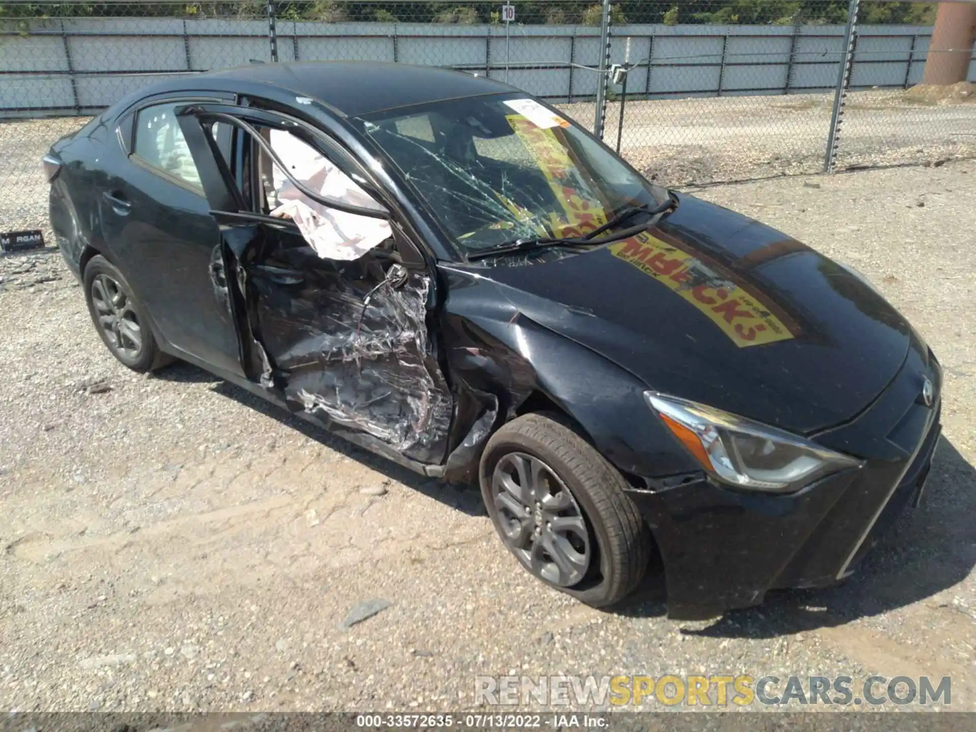 1 Photograph of a damaged car 3MYDLBYVXKY512654 TOYOTA YARIS SEDAN 2019