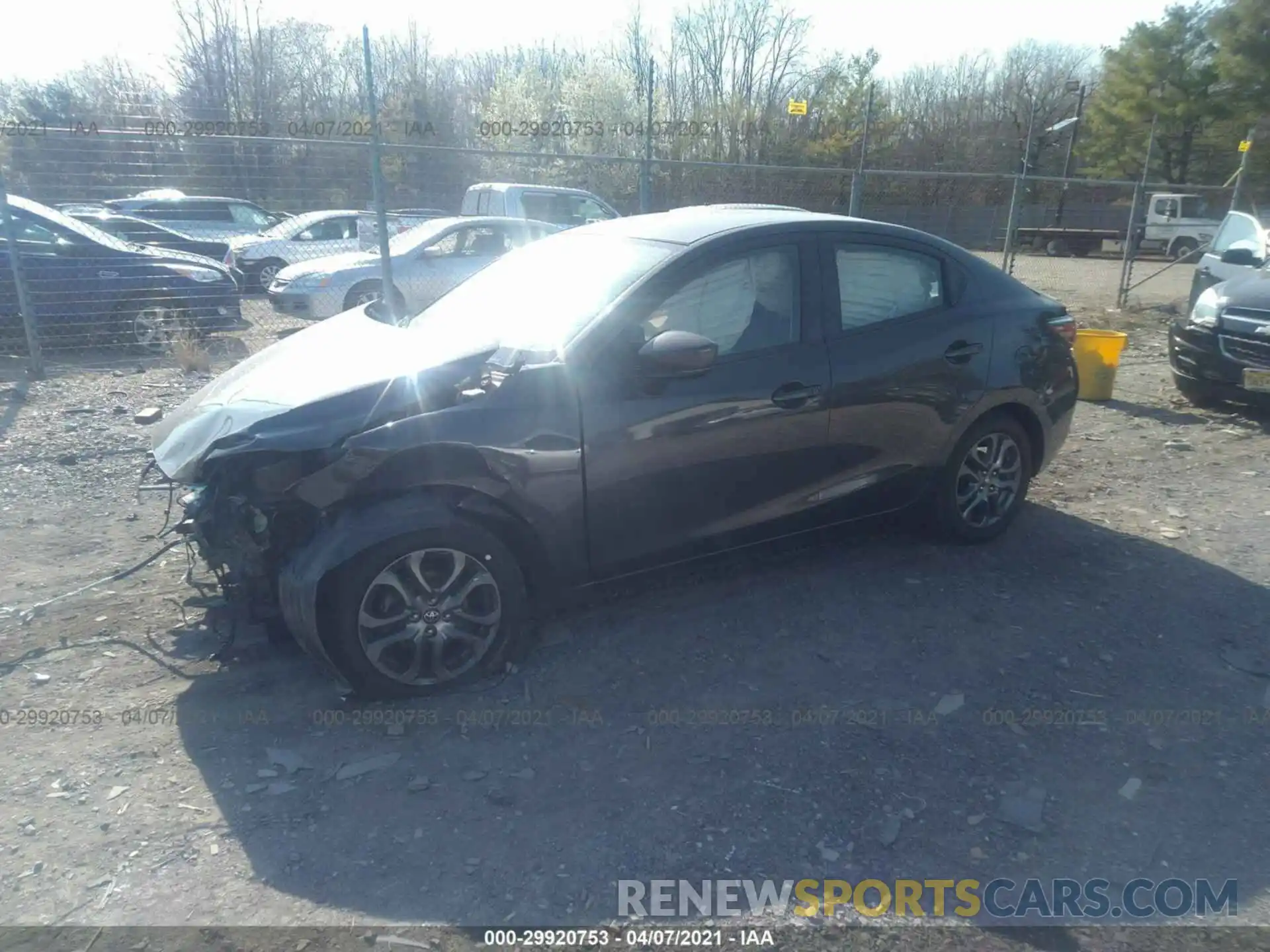 2 Photograph of a damaged car 3MYDLBYVXKY513044 TOYOTA YARIS SEDAN 2019