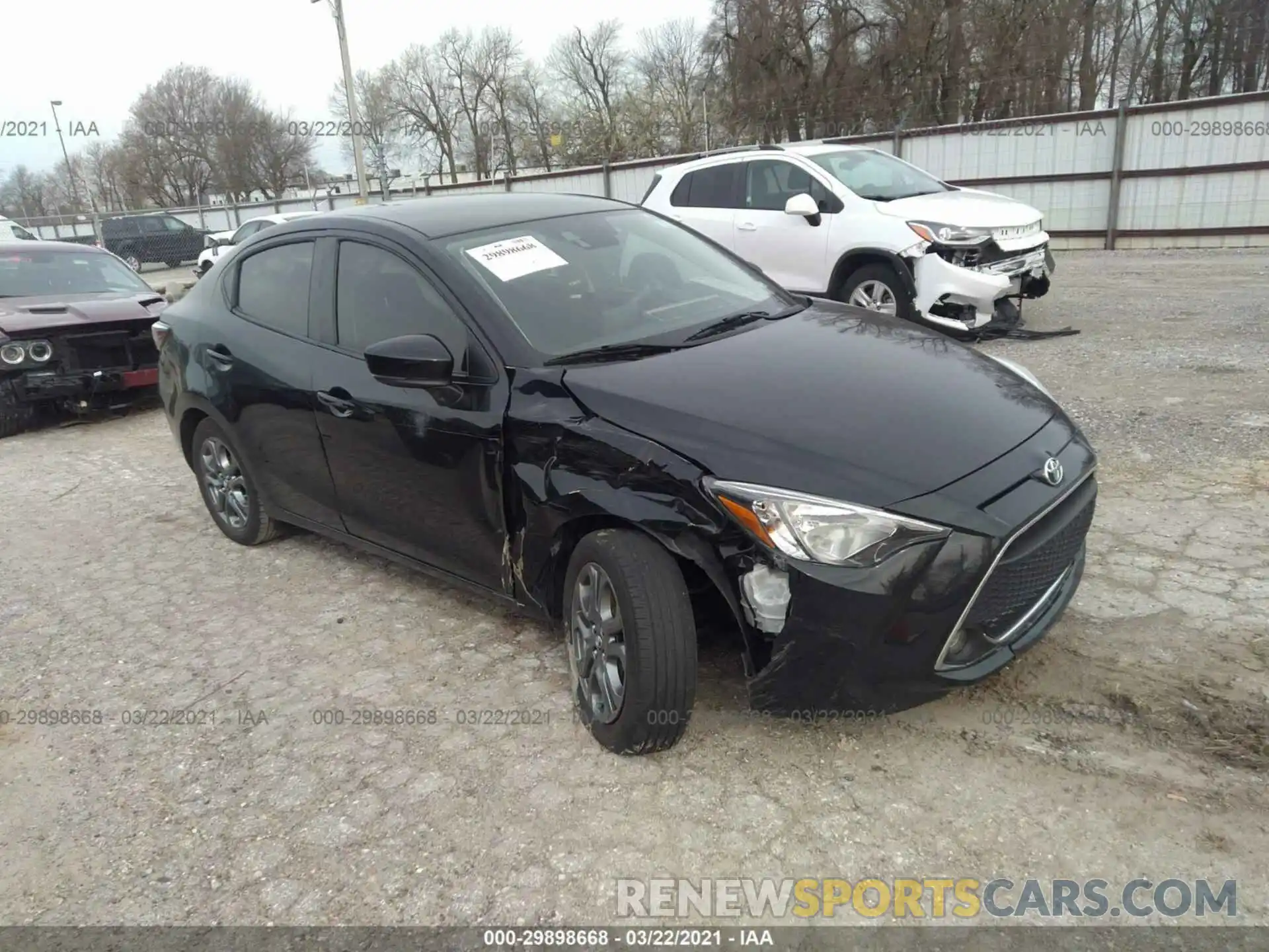 1 Photograph of a damaged car 3MYDLBYVXKY514324 TOYOTA YARIS SEDAN 2019