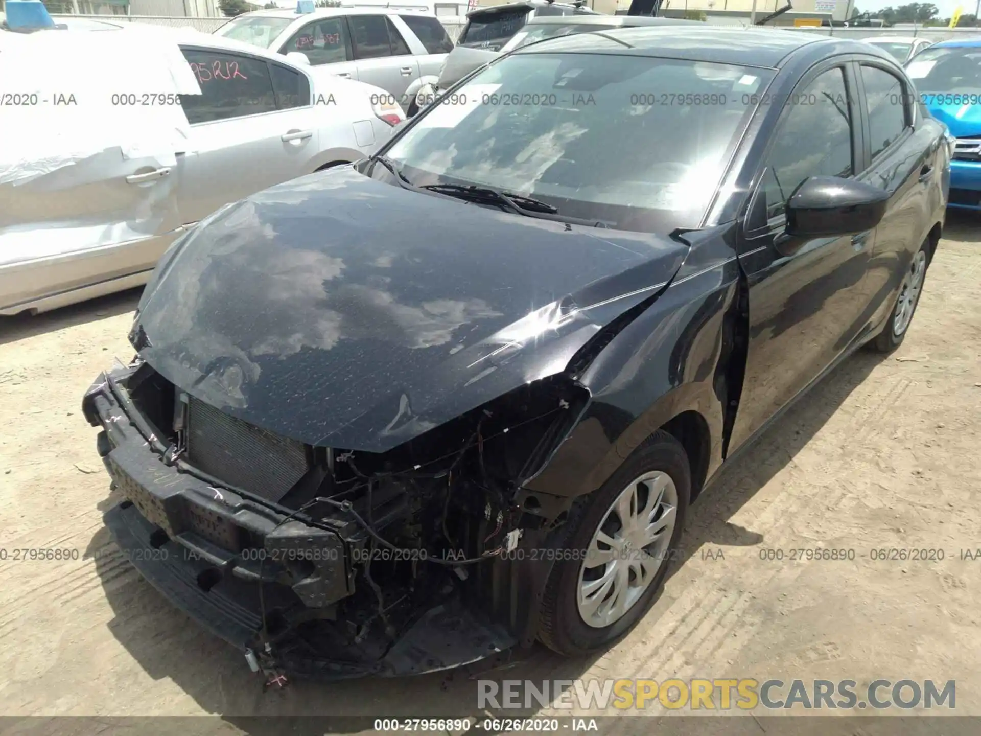 2 Photograph of a damaged car 3MYDLBYVXKY517157 TOYOTA YARIS SEDAN 2019