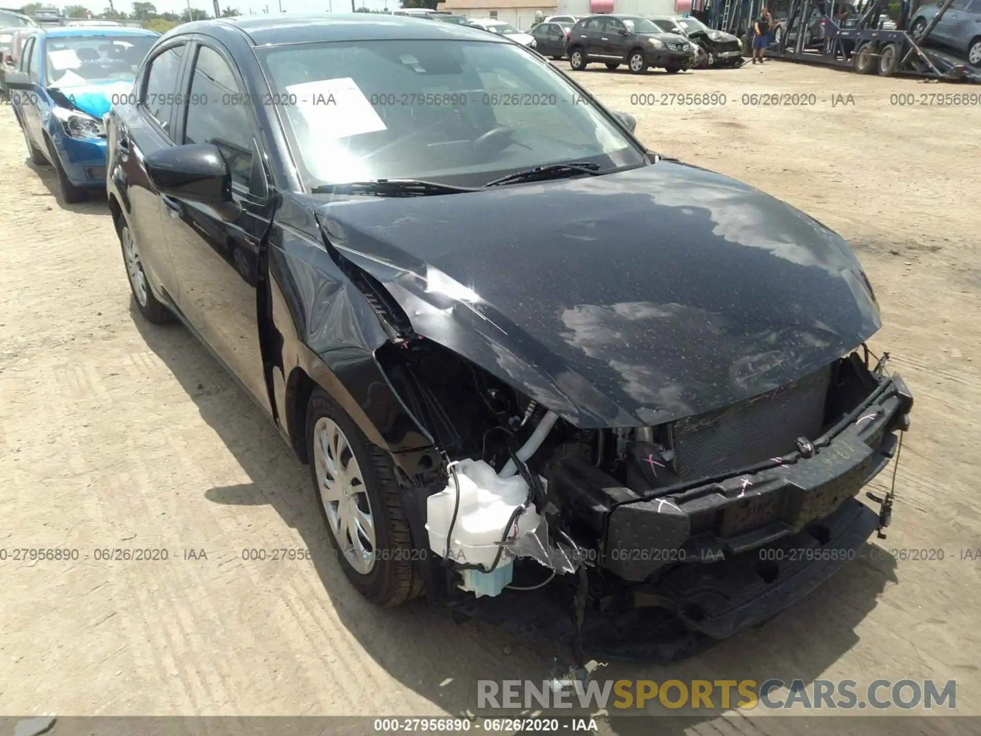 6 Photograph of a damaged car 3MYDLBYVXKY517157 TOYOTA YARIS SEDAN 2019