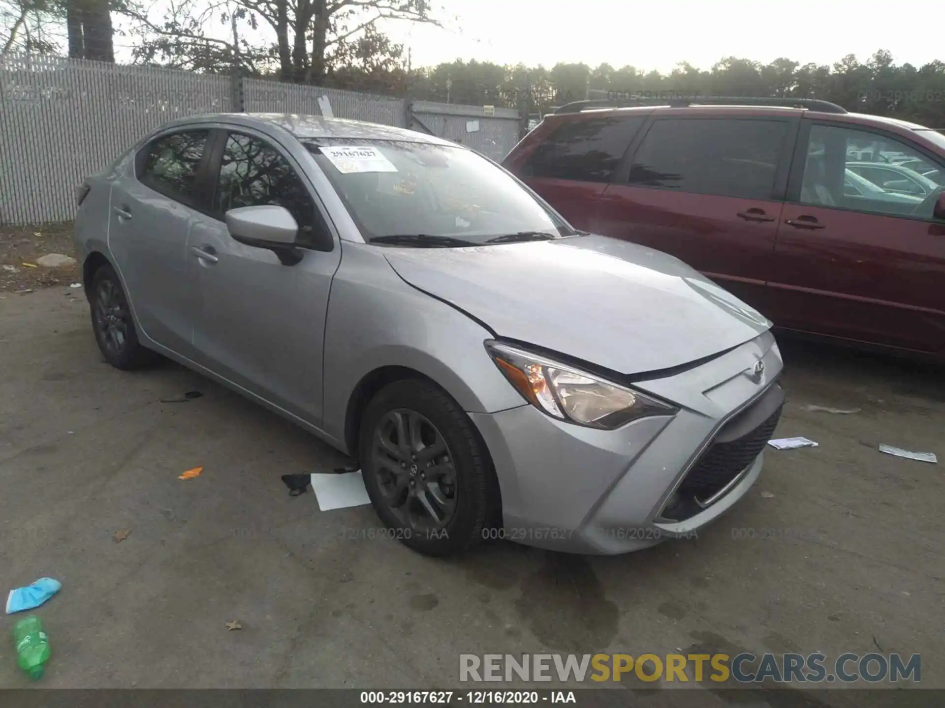 1 Photograph of a damaged car 3MYDLBYVXKY518292 TOYOTA YARIS SEDAN 2019