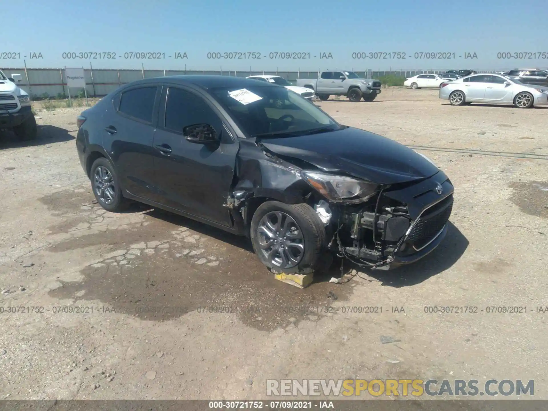 1 Photograph of a damaged car 3MYDLBYVXKY518342 TOYOTA YARIS SEDAN 2019