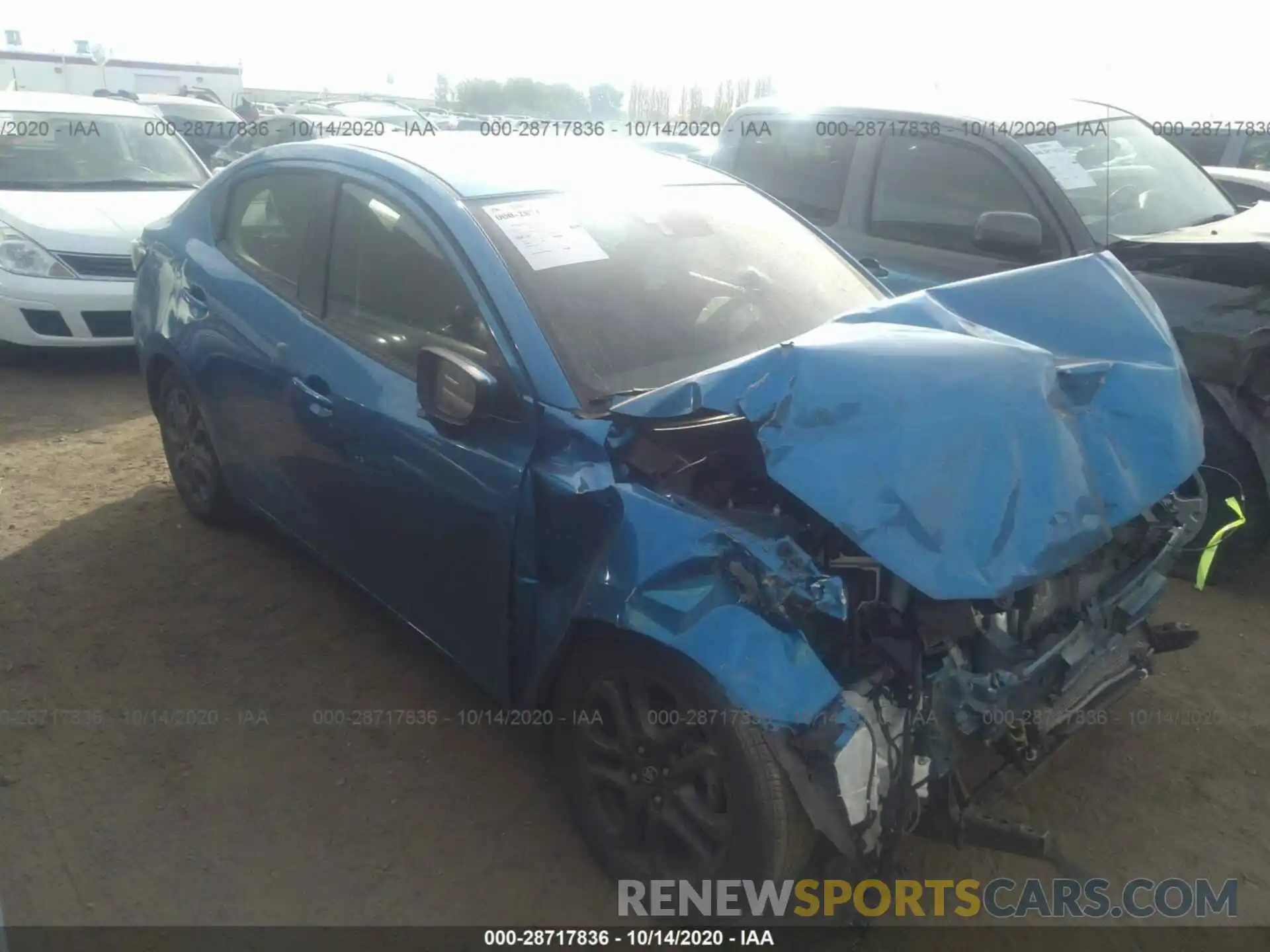 1 Photograph of a damaged car 3MYDLBYVXKY518471 TOYOTA YARIS SEDAN 2019