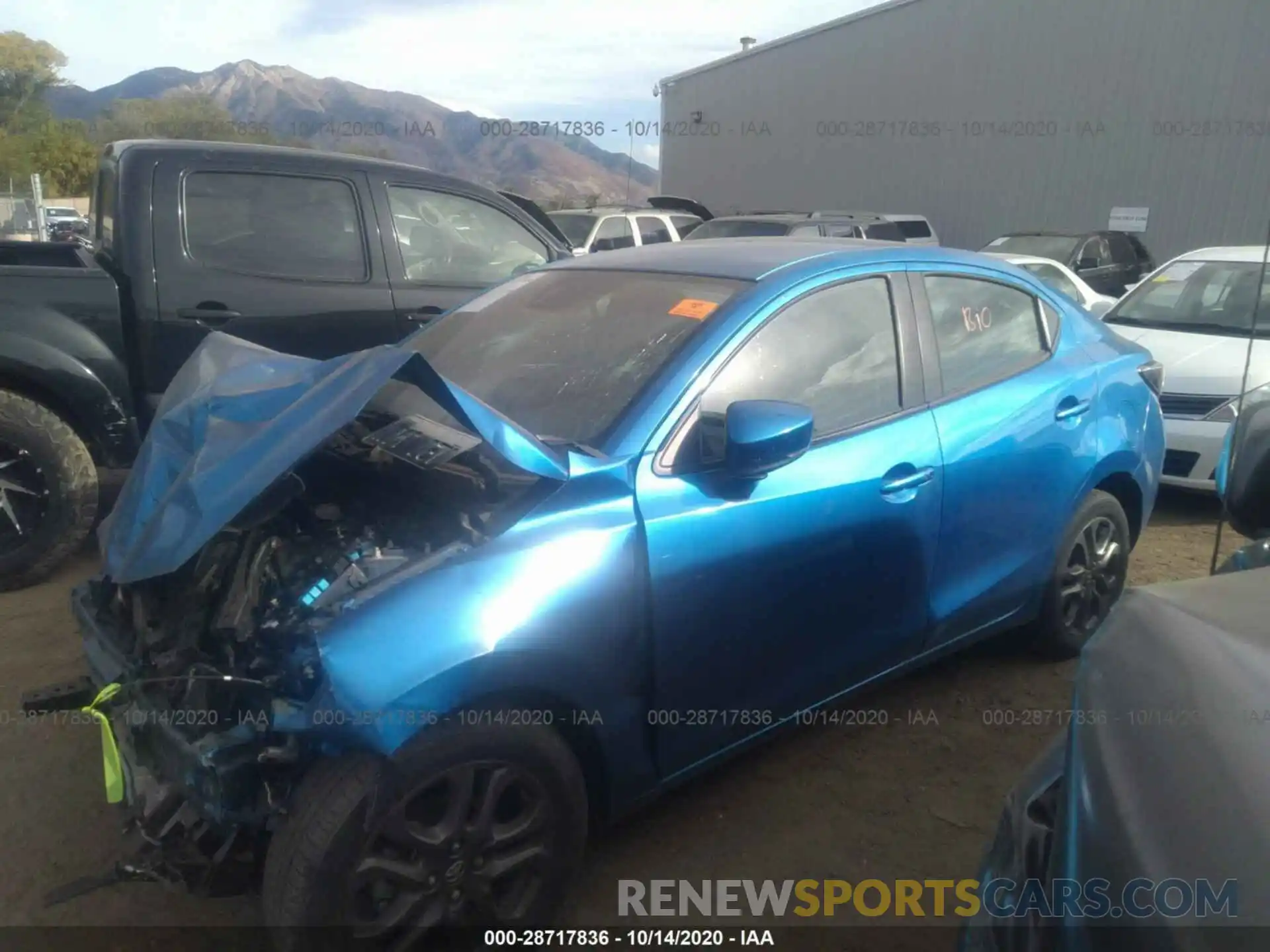 2 Photograph of a damaged car 3MYDLBYVXKY518471 TOYOTA YARIS SEDAN 2019