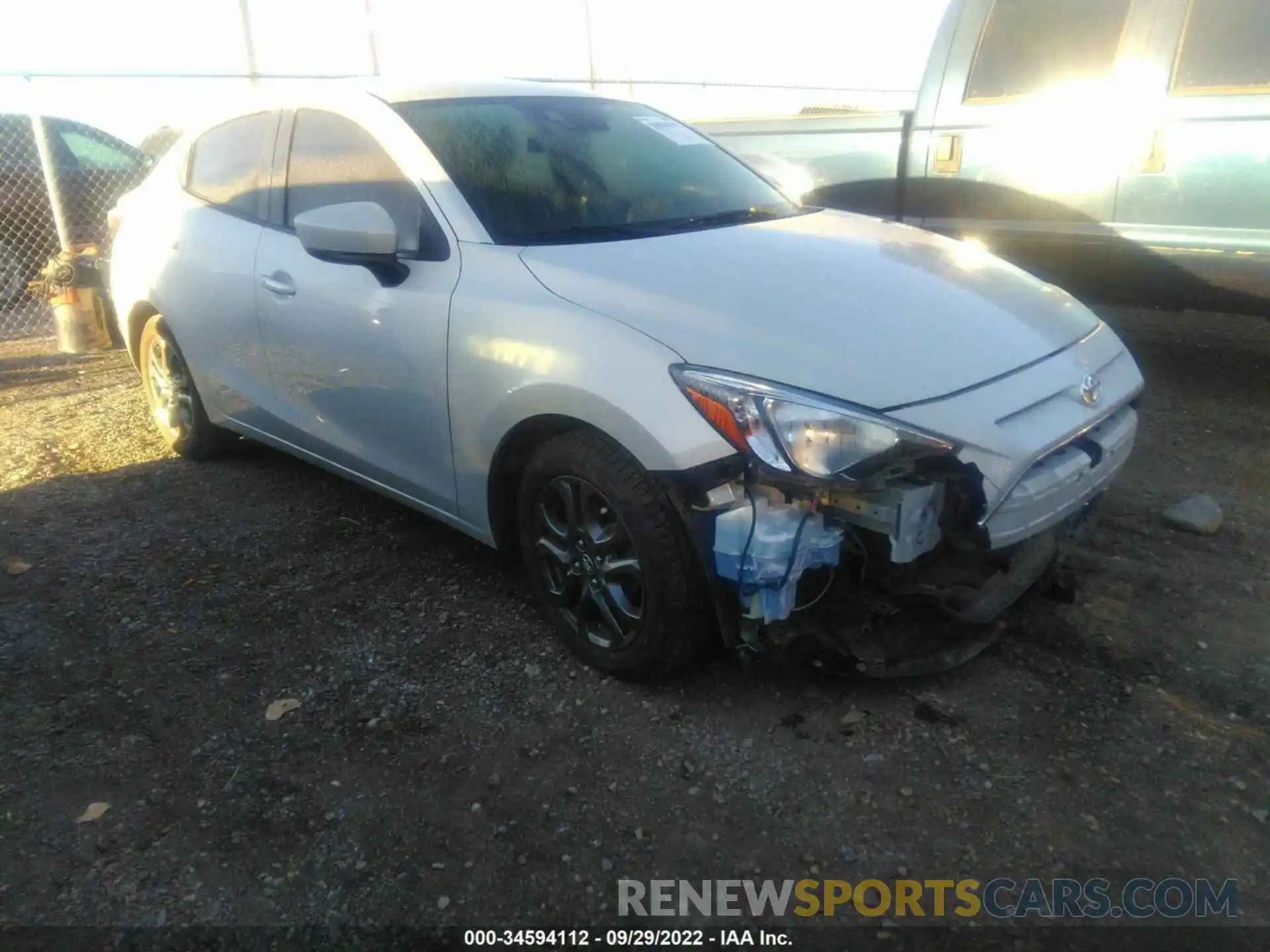 1 Photograph of a damaged car 3MYDLBYVXKY518700 TOYOTA YARIS SEDAN 2019