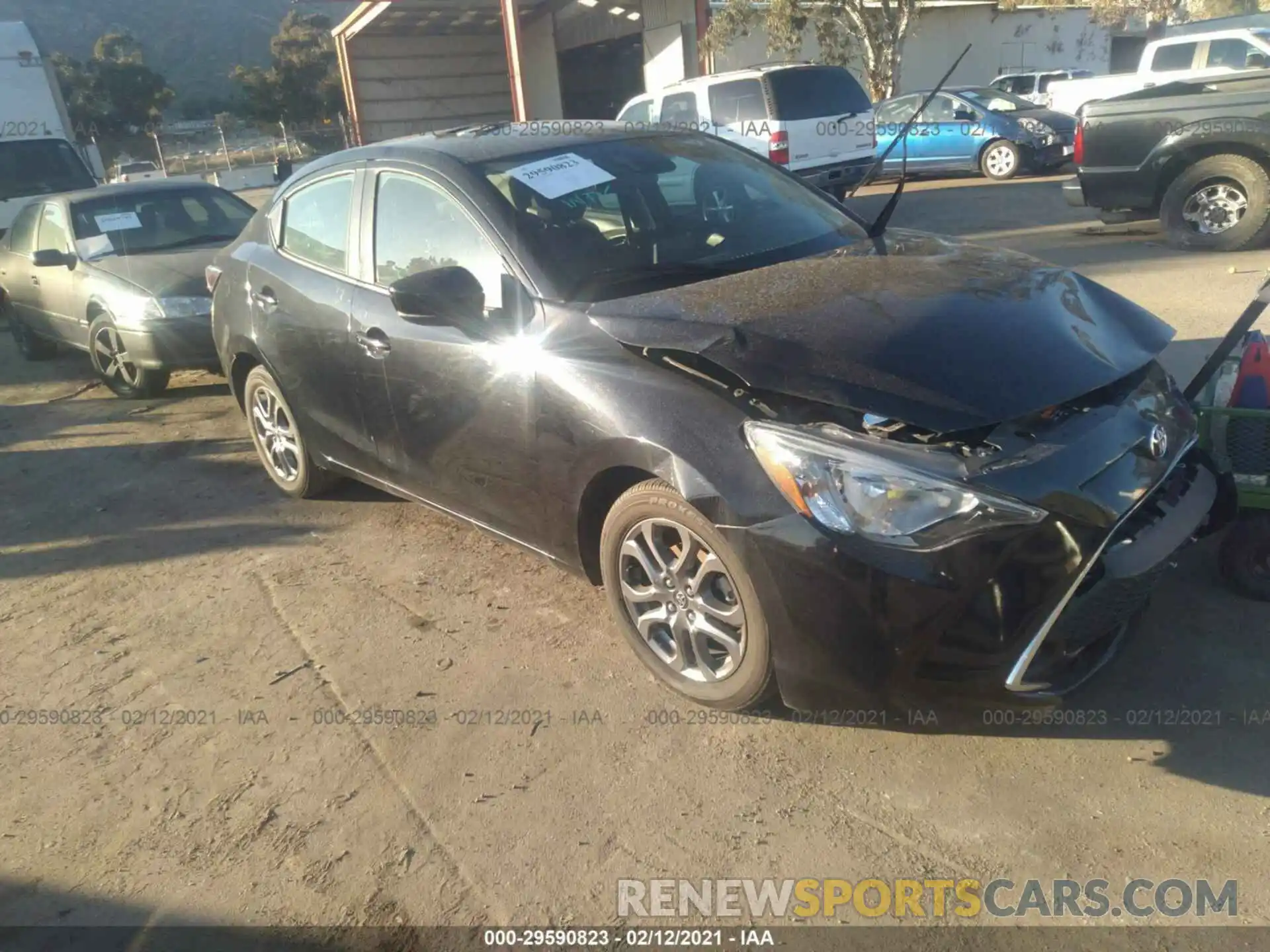 1 Photograph of a damaged car 3MYDLBYVXKY519197 TOYOTA YARIS SEDAN 2019