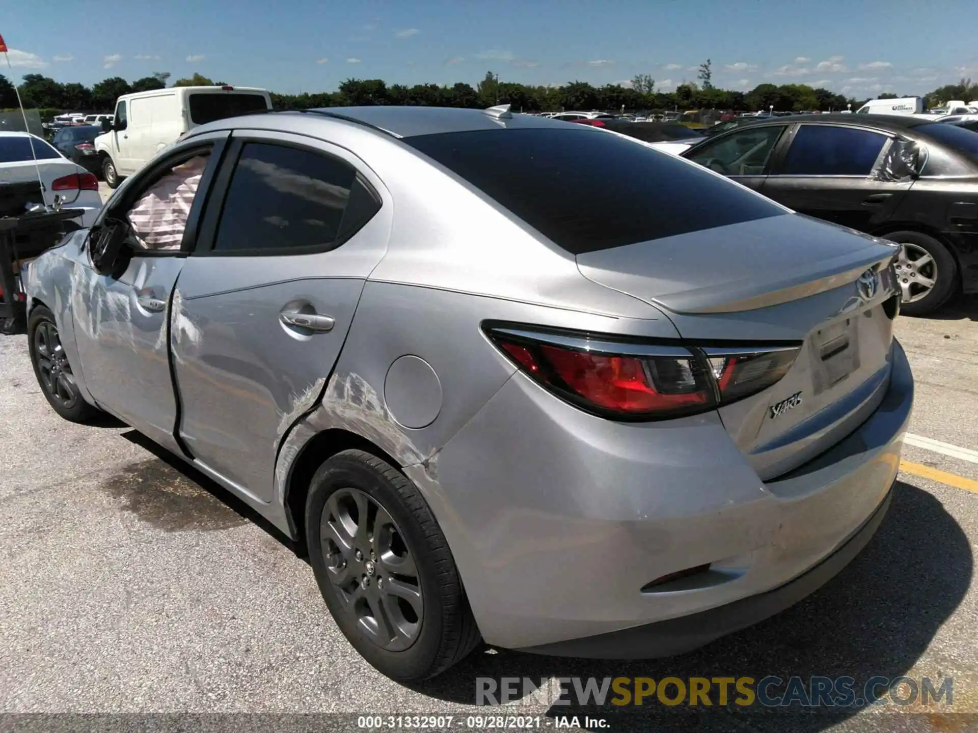 3 Photograph of a damaged car 3MYDLBYVXKY519300 TOYOTA YARIS SEDAN 2019