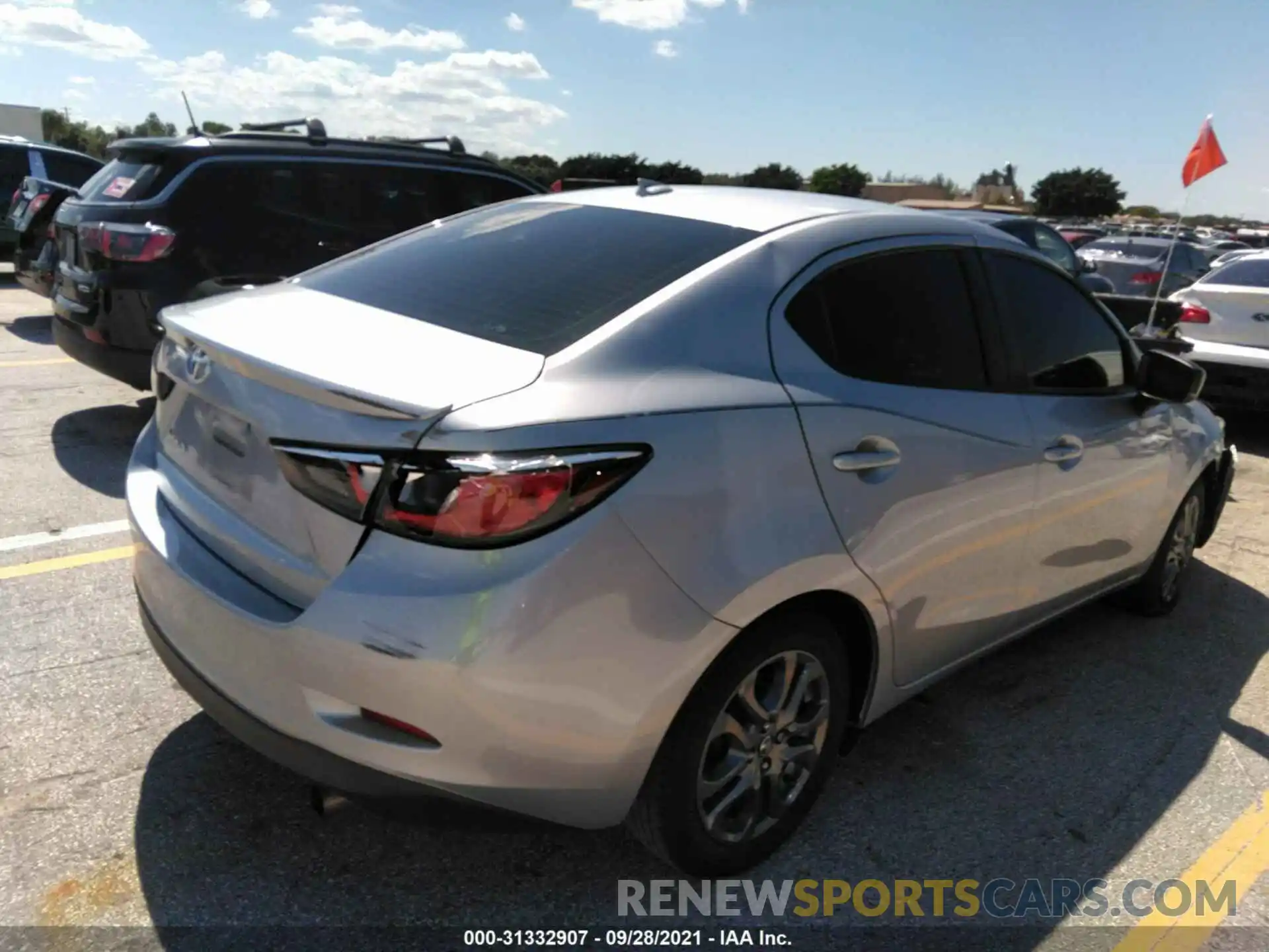 4 Photograph of a damaged car 3MYDLBYVXKY519300 TOYOTA YARIS SEDAN 2019