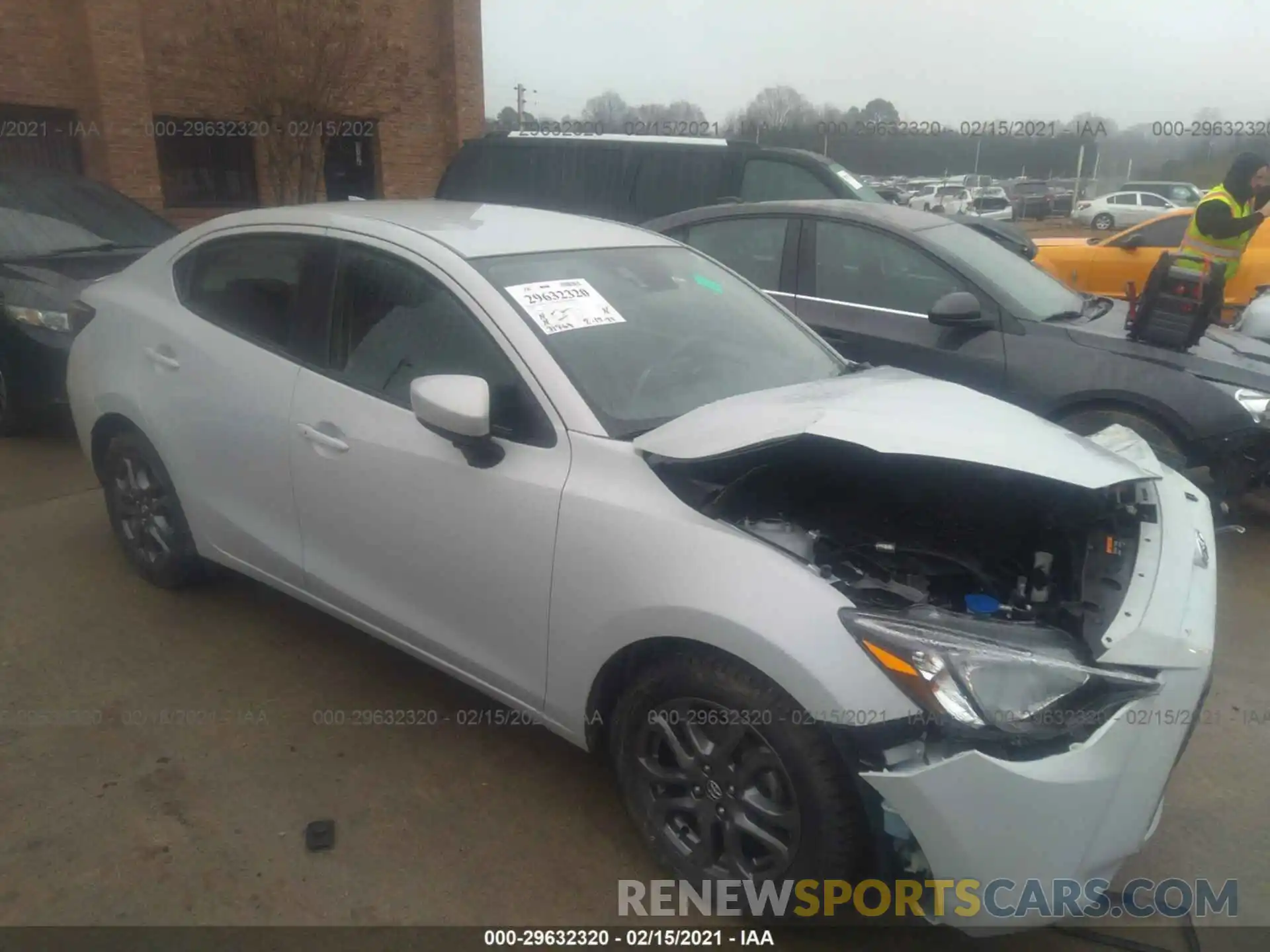 1 Photograph of a damaged car 3MYDLBYVXKY523248 TOYOTA YARIS SEDAN 2019