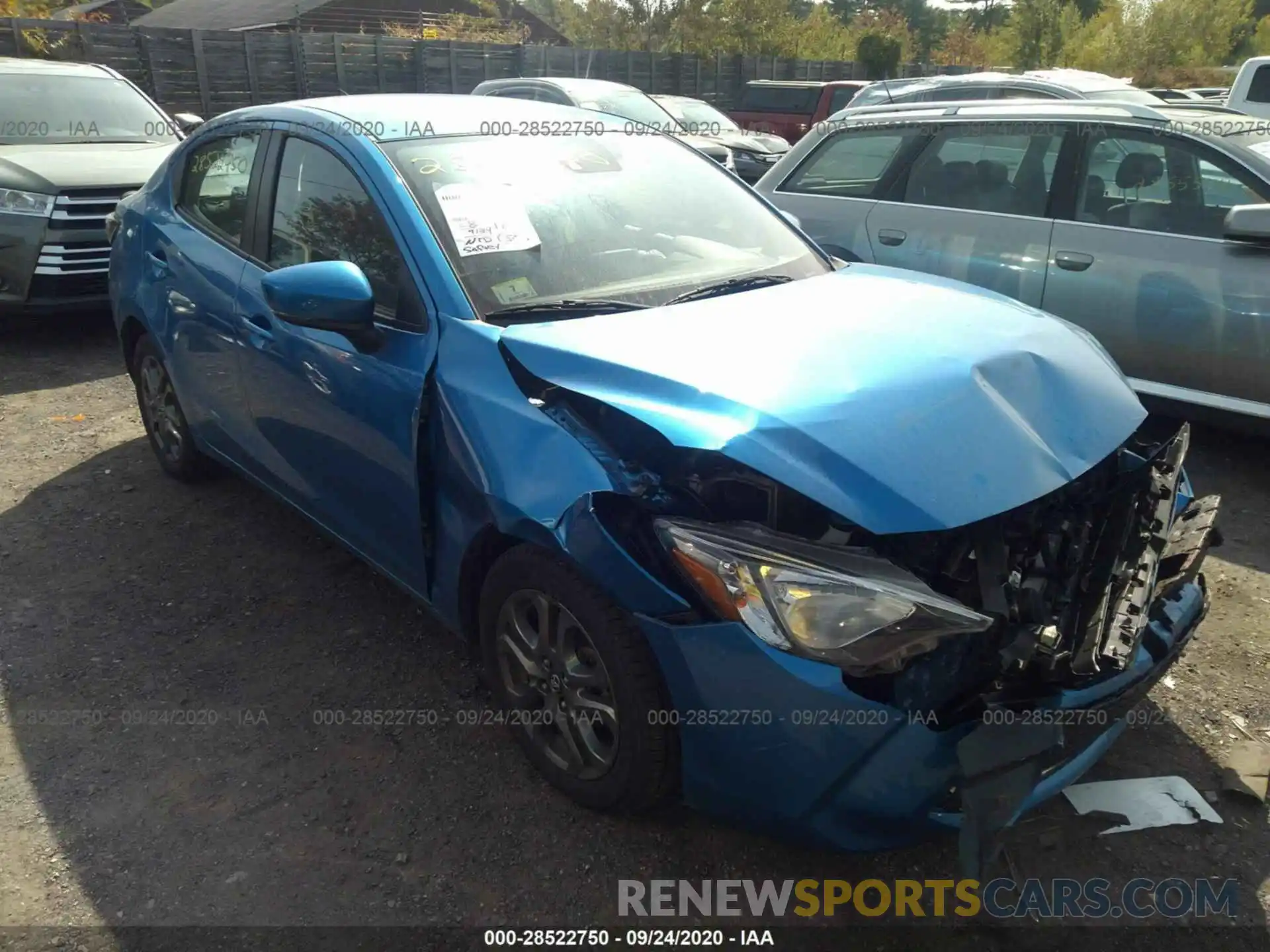 1 Photograph of a damaged car 3MYDLBYVXKY524870 TOYOTA YARIS SEDAN 2019