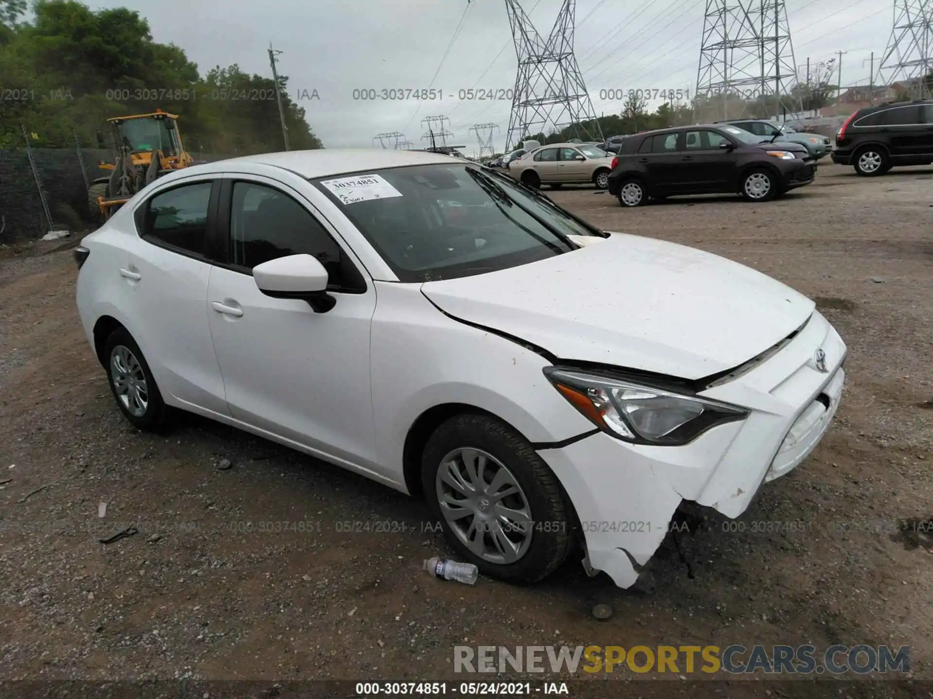 1 Photograph of a damaged car 3MYDLBYVXKY526067 TOYOTA YARIS SEDAN 2019