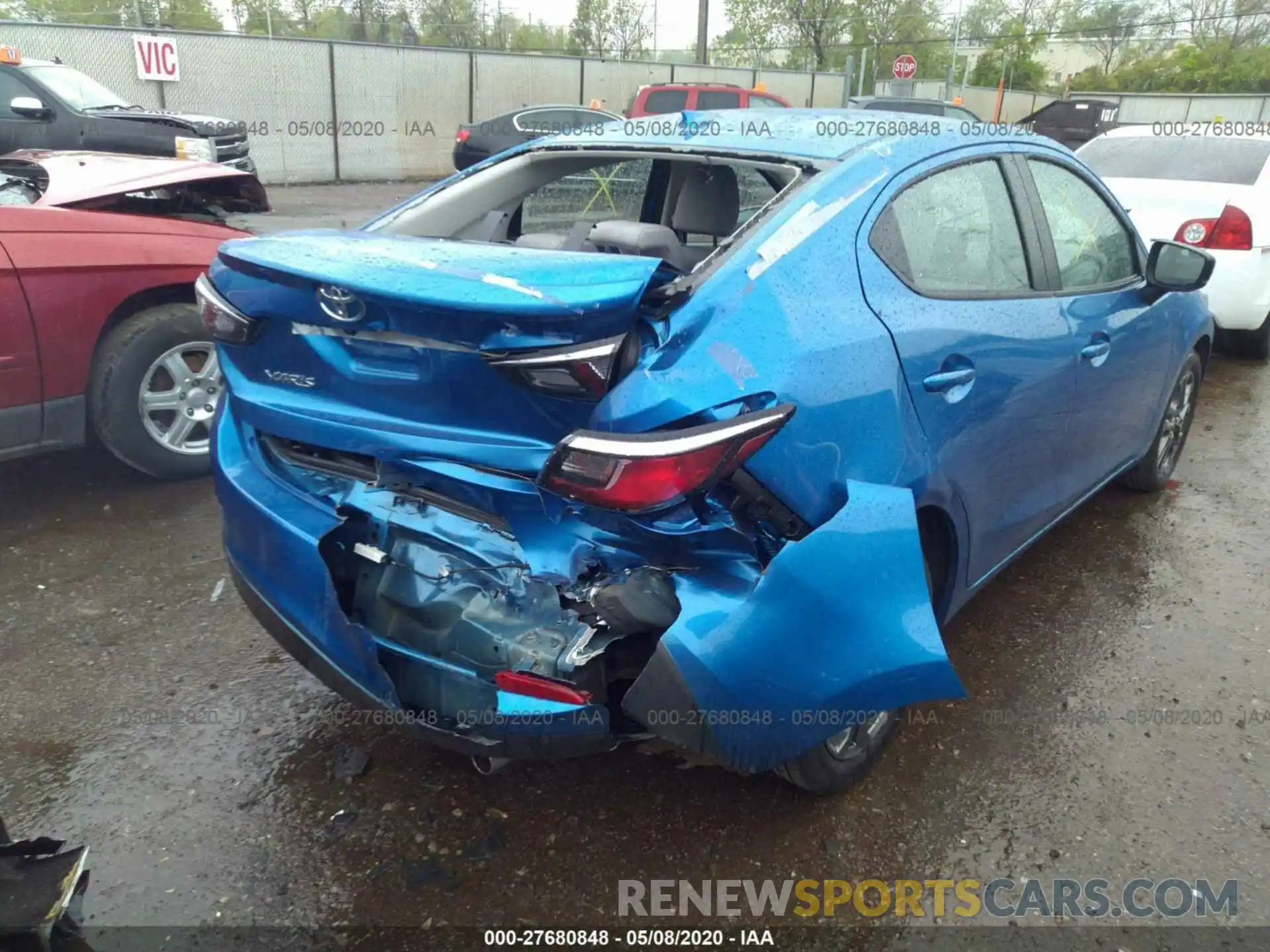 6 Photograph of a damaged car 3MYDLBYVXKY526604 TOYOTA YARIS SEDAN 2019