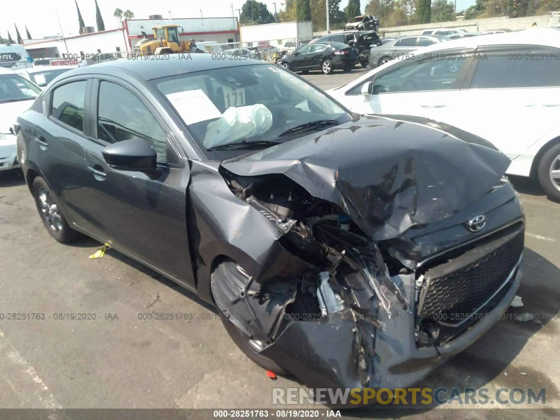 1 Photograph of a damaged car 3MYDLBYVXKY526862 TOYOTA YARIS SEDAN 2019