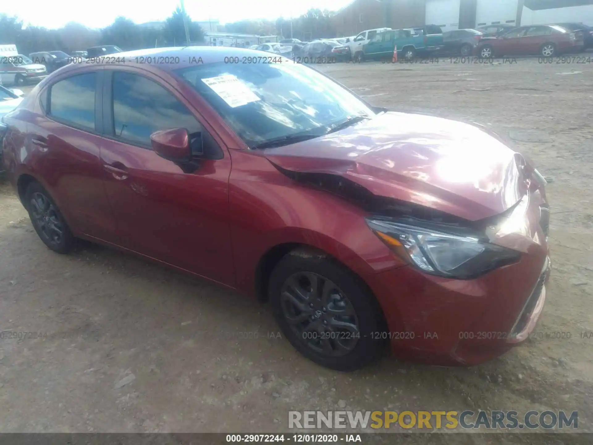 1 Photograph of a damaged car 3MYDLBYV1LY714977 TOYOTA YARIS SEDAN 2020