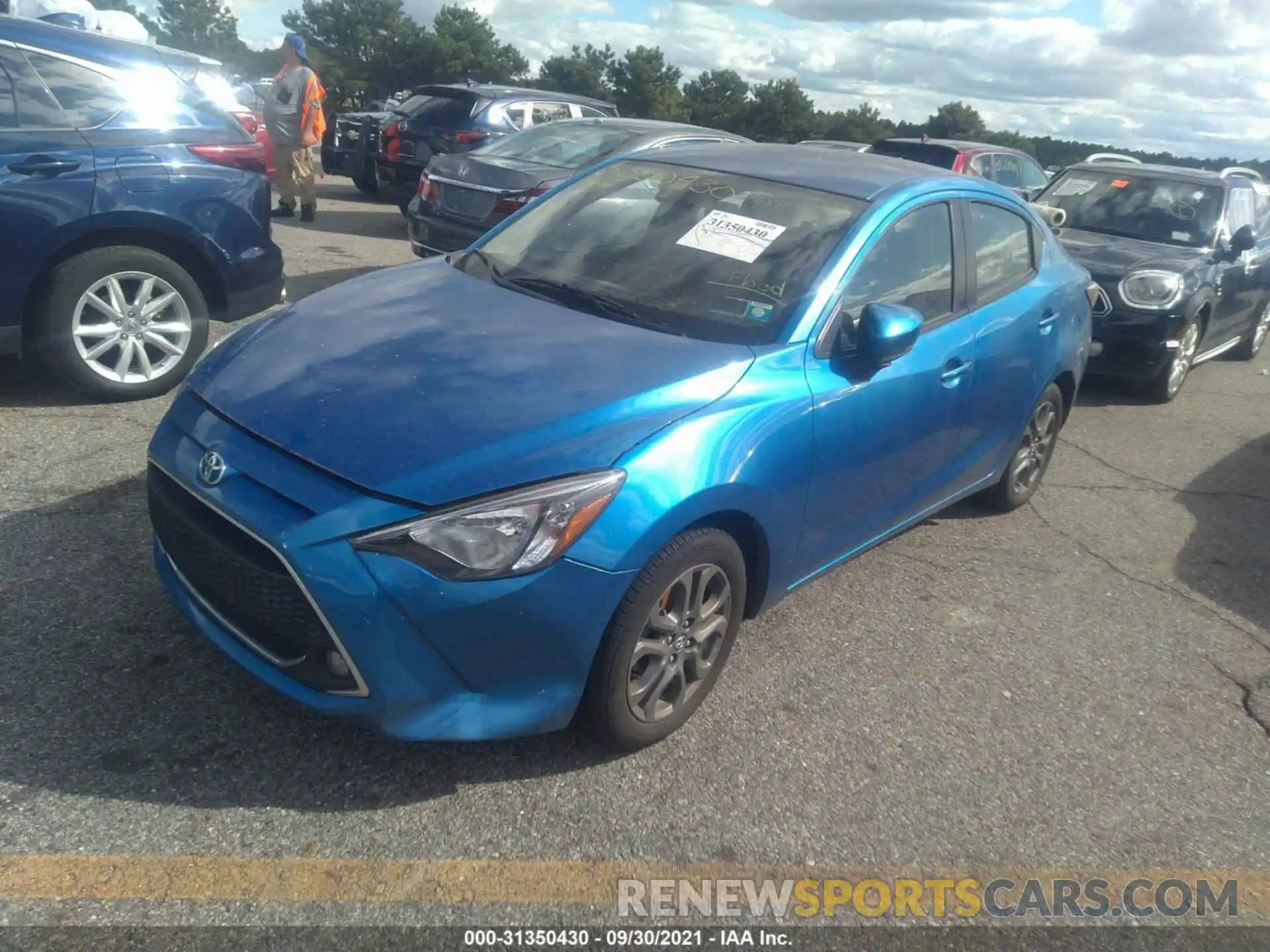 2 Photograph of a damaged car 3MYDLBYV2LY710372 TOYOTA YARIS SEDAN 2020