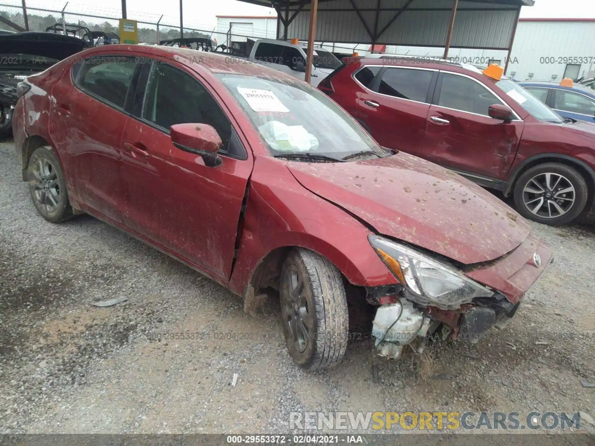 1 Photograph of a damaged car 3MYDLBYV3LY708064 TOYOTA YARIS SEDAN 2020