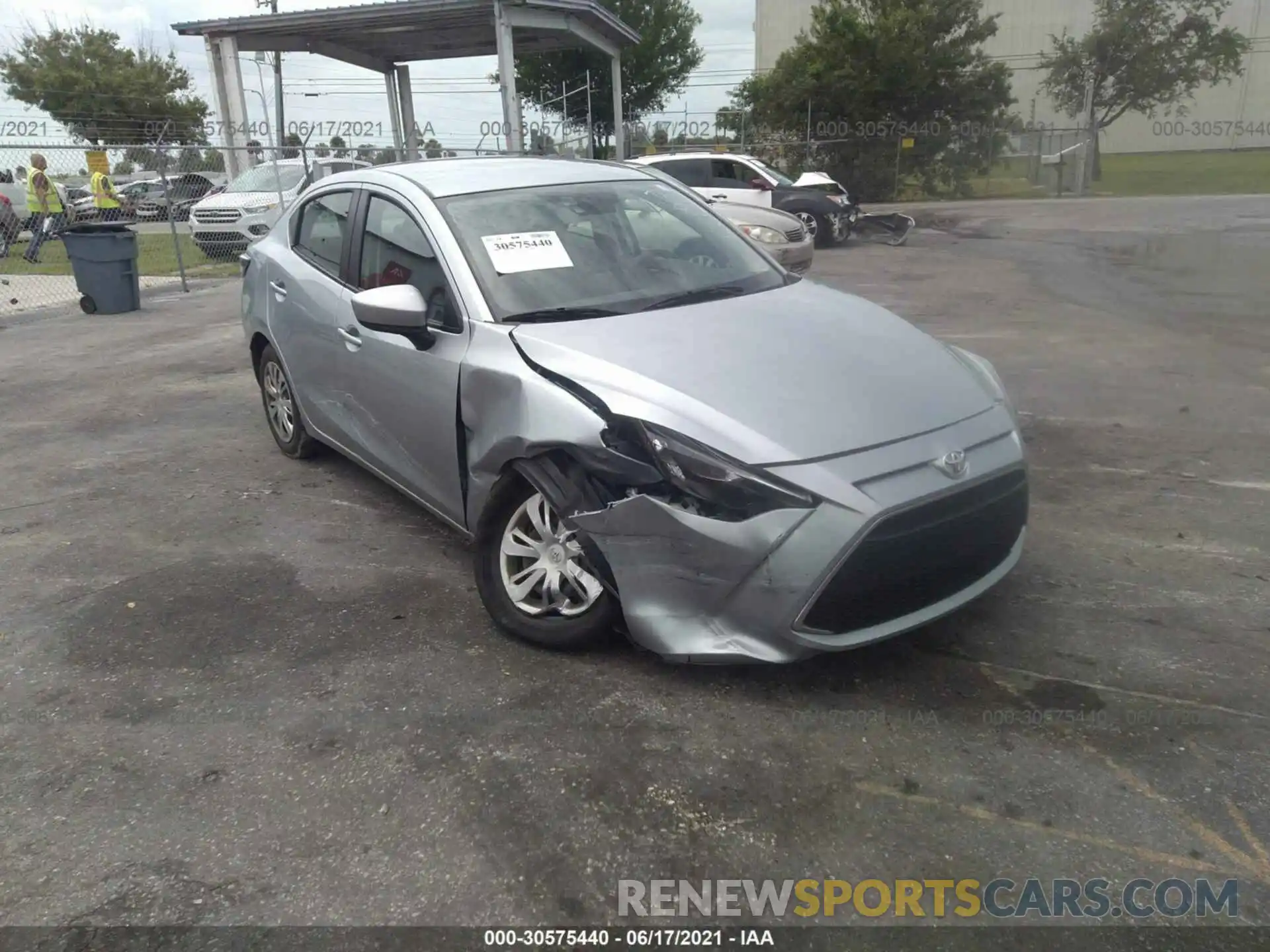 1 Photograph of a damaged car 3MYDLBYV4LY717212 TOYOTA YARIS SEDAN 2020