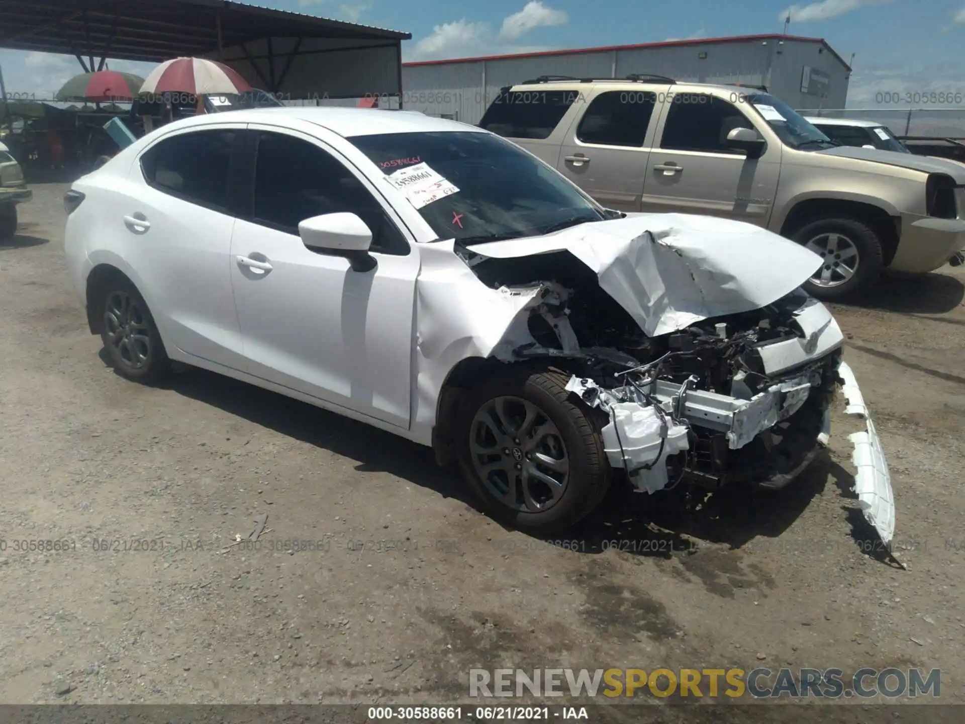 1 Photograph of a damaged car 3MYDLBYV9LY708764 TOYOTA YARIS SEDAN 2020