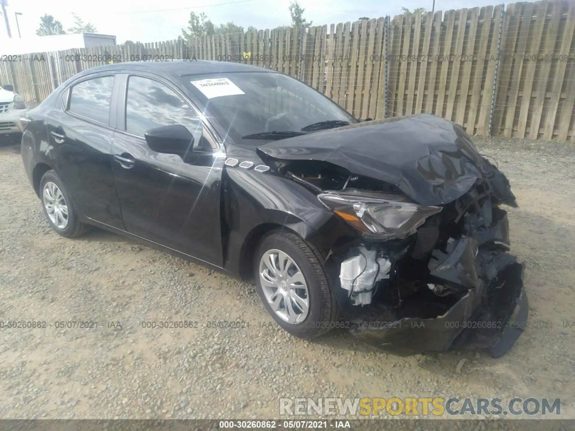 1 Photograph of a damaged car 3MYDLBYV9LY717139 TOYOTA YARIS SEDAN 2020